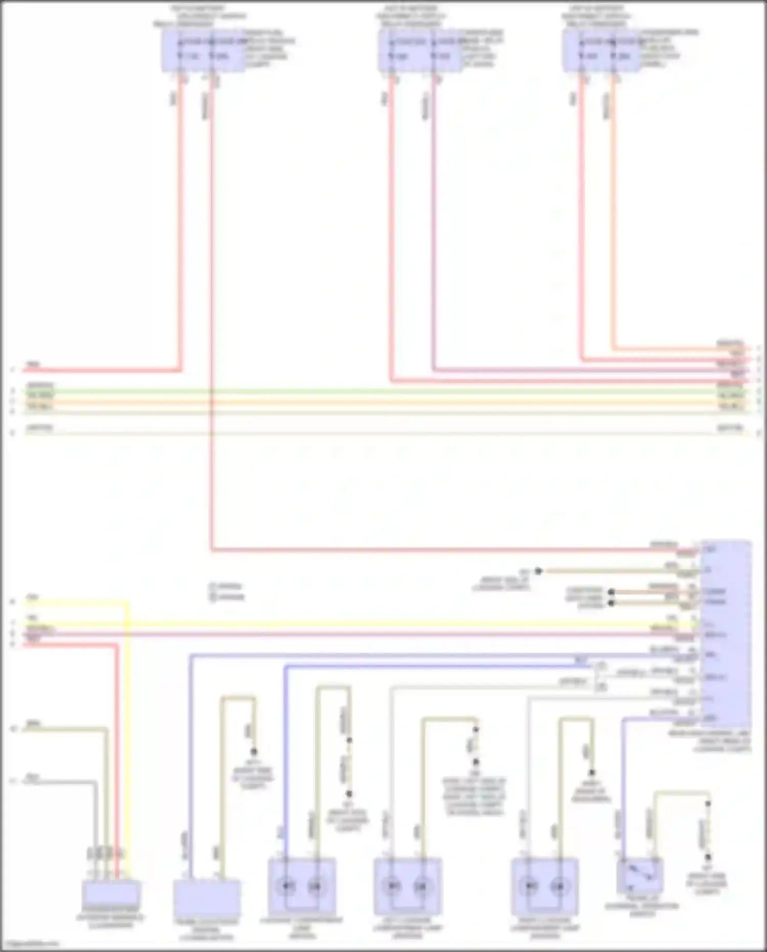E-class Mercedes-Benz W214/S214 (2023-2024): Courtesy lamps circuit, wagon (4 of 6)
