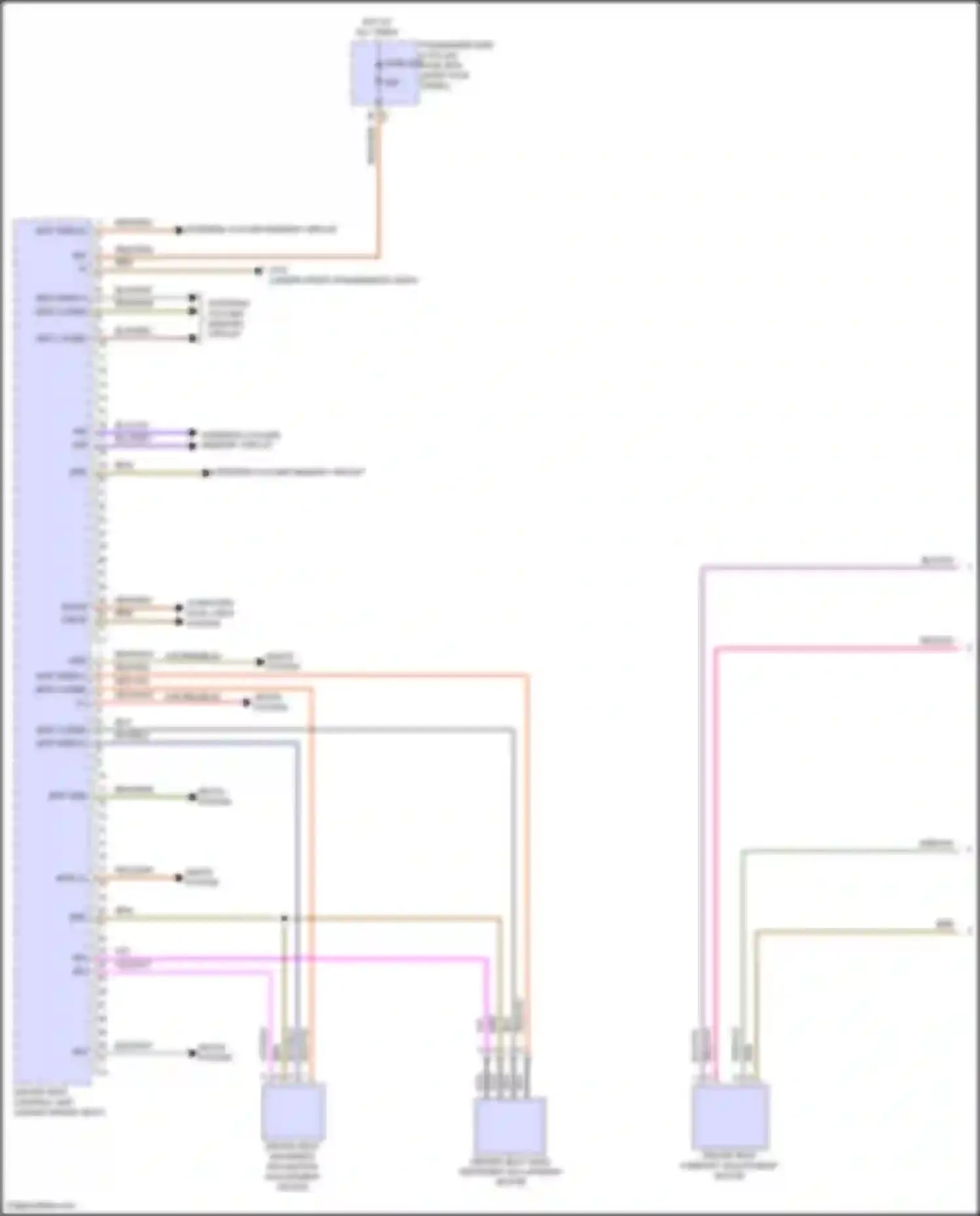E-class Mercedes-Benz W214/S214 (2023-2024): Driver"s memory seat circuit (1 of 2)