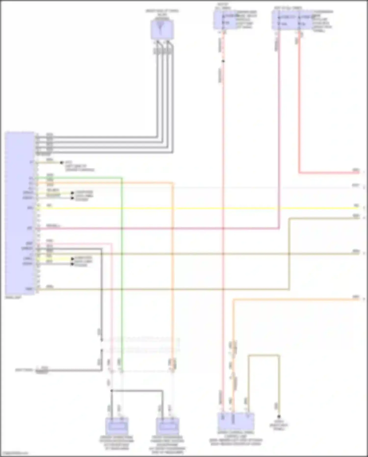 E-class Mercedes-Benz W214/S214 (2023-2024): Comand actuation circuit (1 of 4)