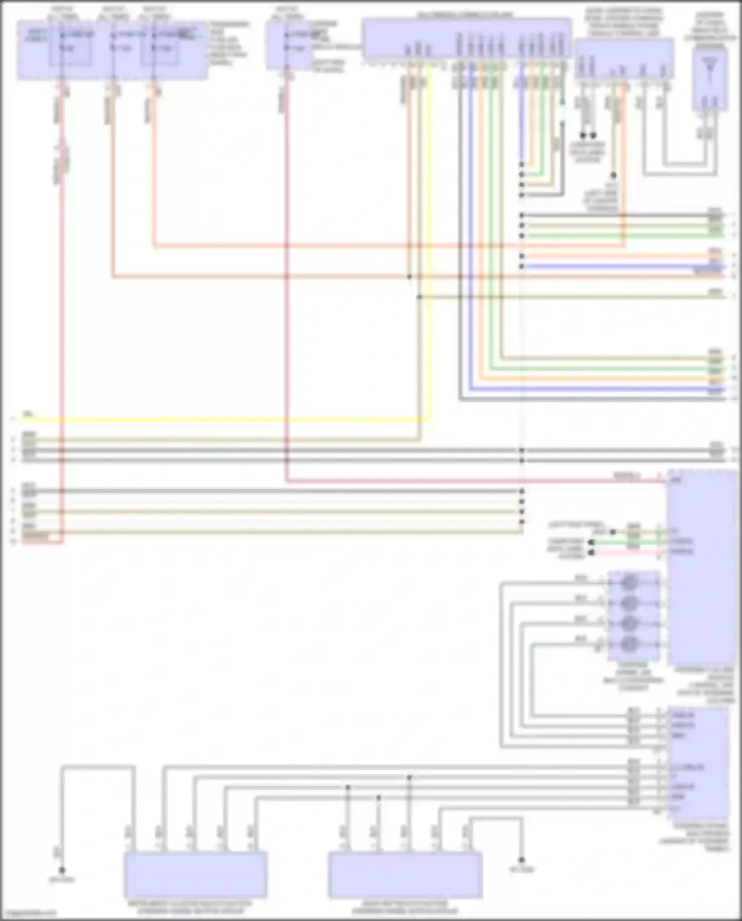 E-class Mercedes-Benz W214/S214 (2023-2024): Comand actuation circuit, sedan (3 of 4)