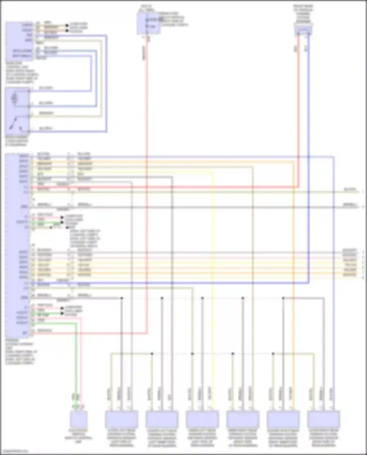 E-class Mercedes-Benz W214/S214 (2023-2024): Parktronic circuit (1 of 2)