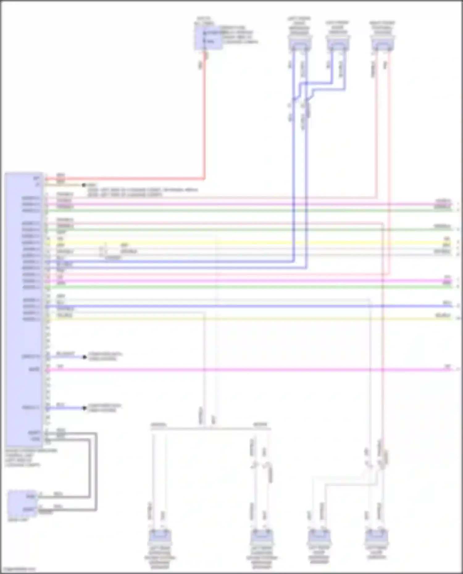 E-class Mercedes-Benz W214/S214 (2023-2024): Sound amplifier circuit (1 of 2)