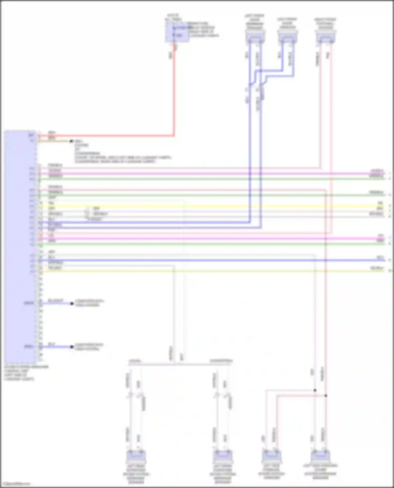 E-class Mercedes-Benz W214/S214 (2023-2024): Sound amplifier circuit, coupe (1 of 2)