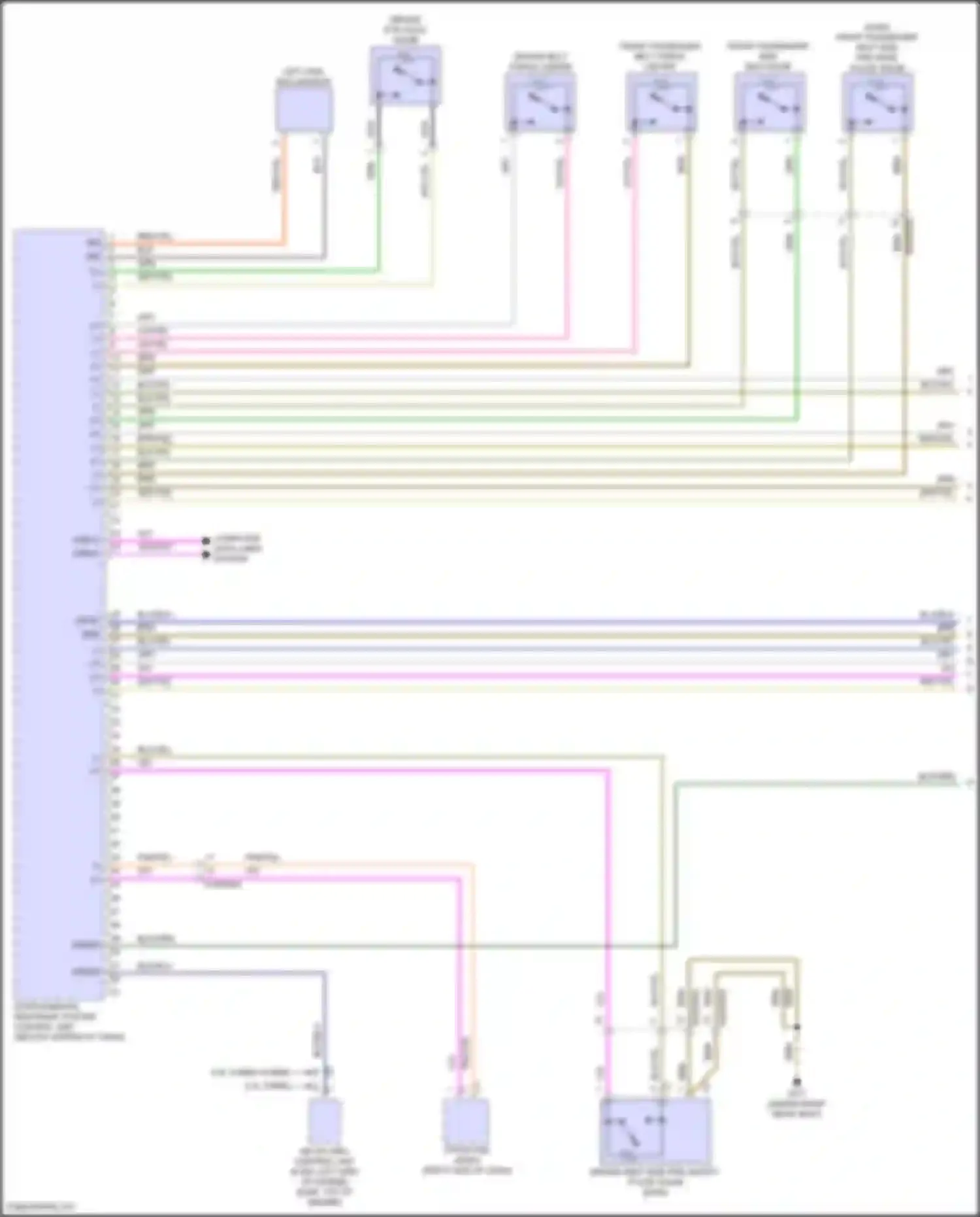 E-class Mercedes-Benz W214/S214 (2023-2024): Supplemental restraint circuit (1 of 5)