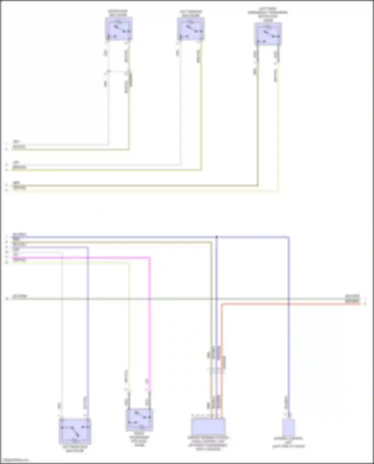 E-class Mercedes-Benz W214/S214 (2023-2024): Supplemental restraint circuit (2 of 5)
