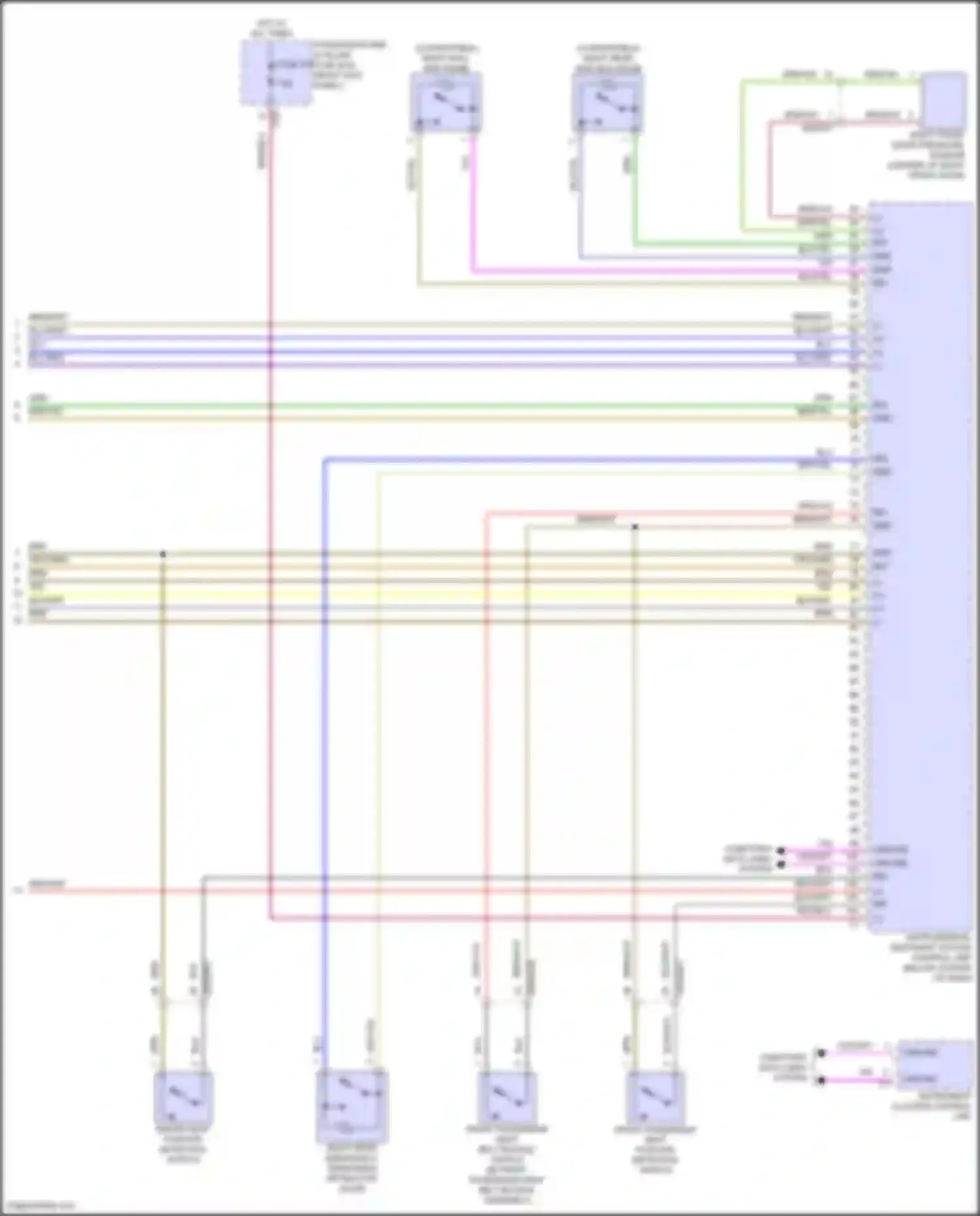 E-class Mercedes-Benz W214/S214 (2023-2024): Supplemental restraint circuit, convertible (5 of 5)