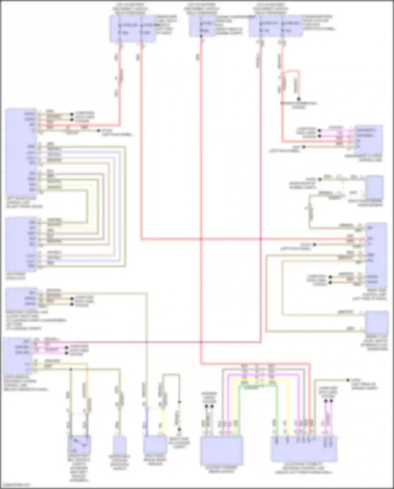 E-class Mercedes-Benz W214/S214 (2023-2024): Seat belt warning circuit, convertible