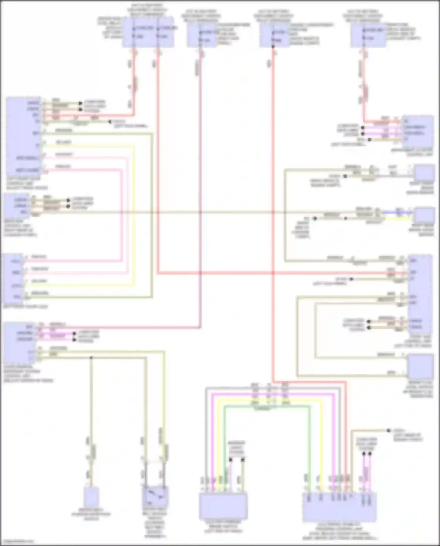E-class Mercedes-Benz W214/S214 (2023-2024): Seat belt warning circuit, sedan
