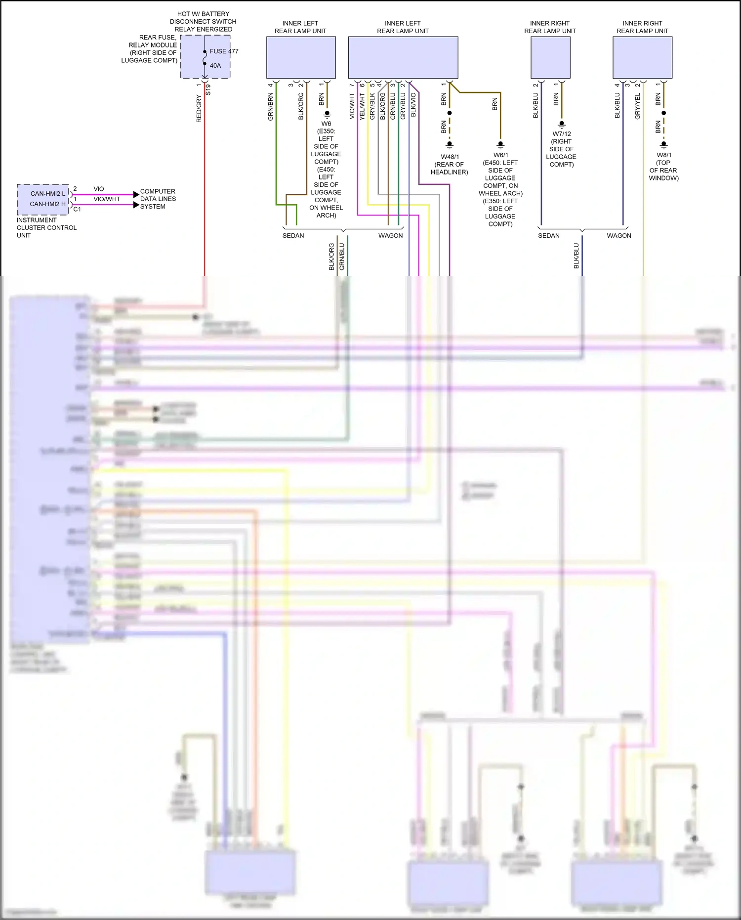 Wiring diagram computer data lines system for Mercedes-Benz E-class W214/S214 (2023-2024) (75 of 275)