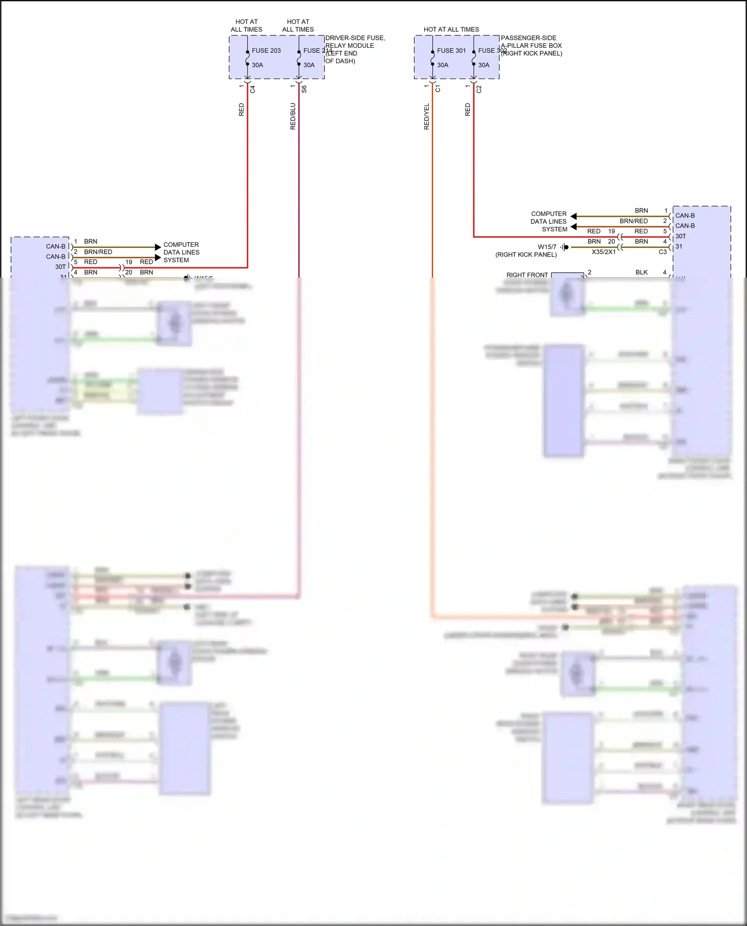 Wiring diagram computer data lines system for Mercedes-Benz E-class W214/S214 (2023-2024) (37 of 275)