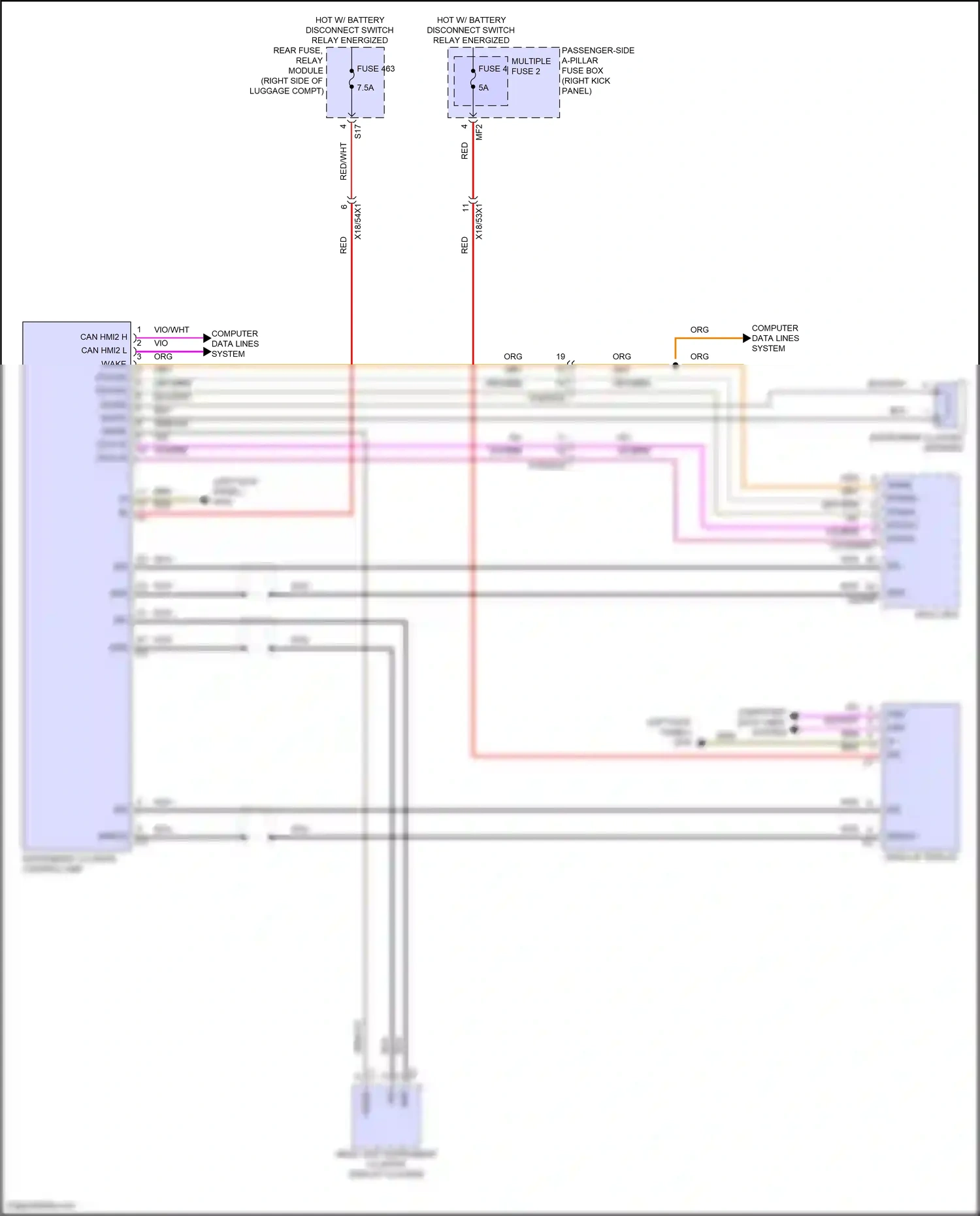 Wiring diagram computer data lines system for Mercedes-Benz E-class W214/S214 (2023-2024) (26 of 275)