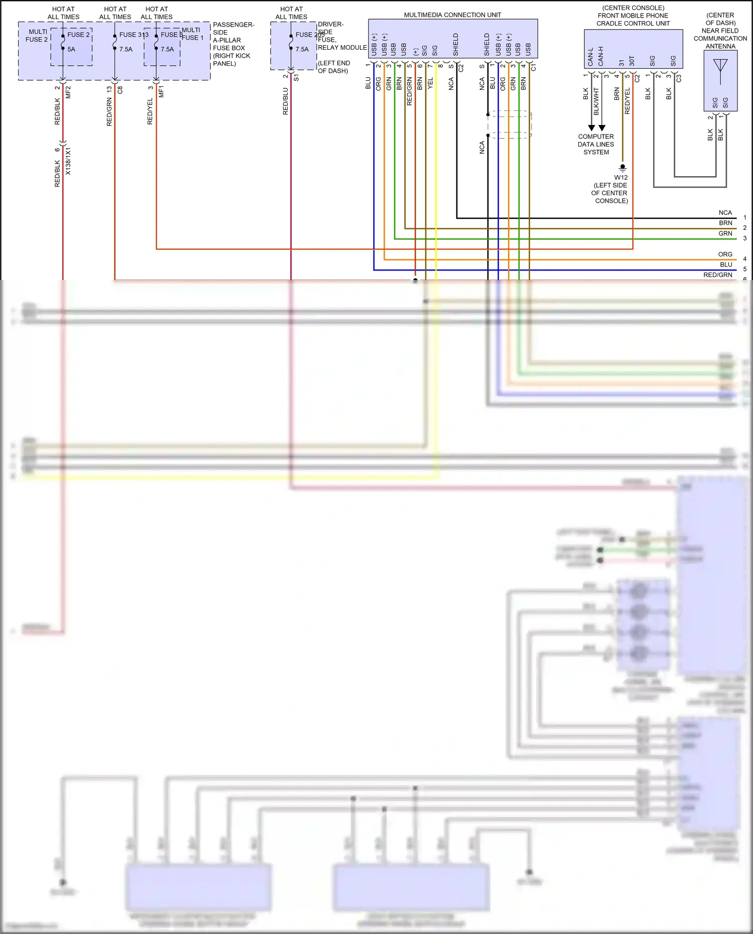 Wiring diagram computer data lines system for Mercedes-Benz E-class W214/S214 (2023-2024) (156 of 275)