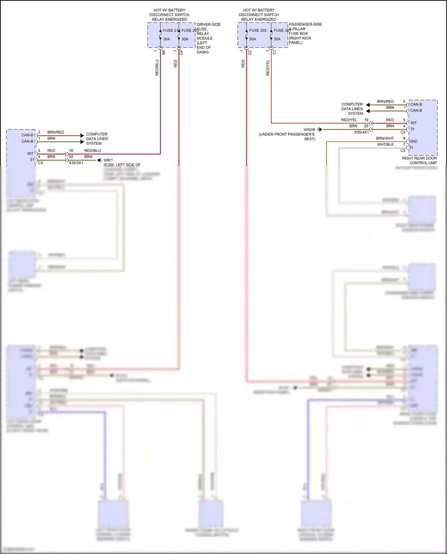 Wiring diagram computer data lines system for Mercedes-Benz E-class W214/S214 (2023-2024) (19 of 275)