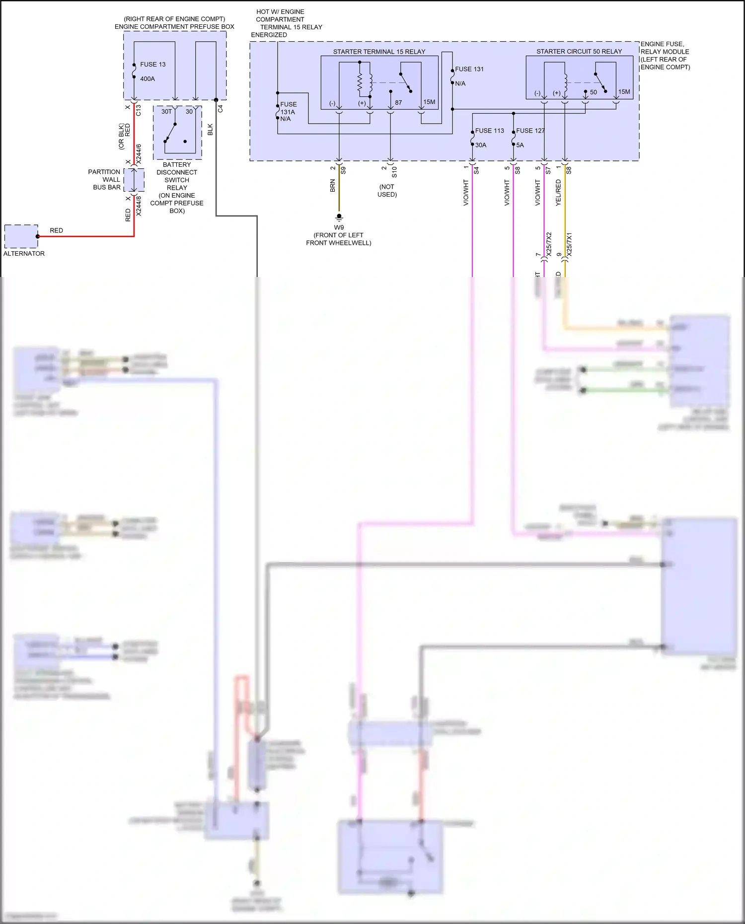 Wiring diagram electronic ignition switch control unit for Mercedes-Benz E-class W214/S214 (2023-2024) (9 of 36)