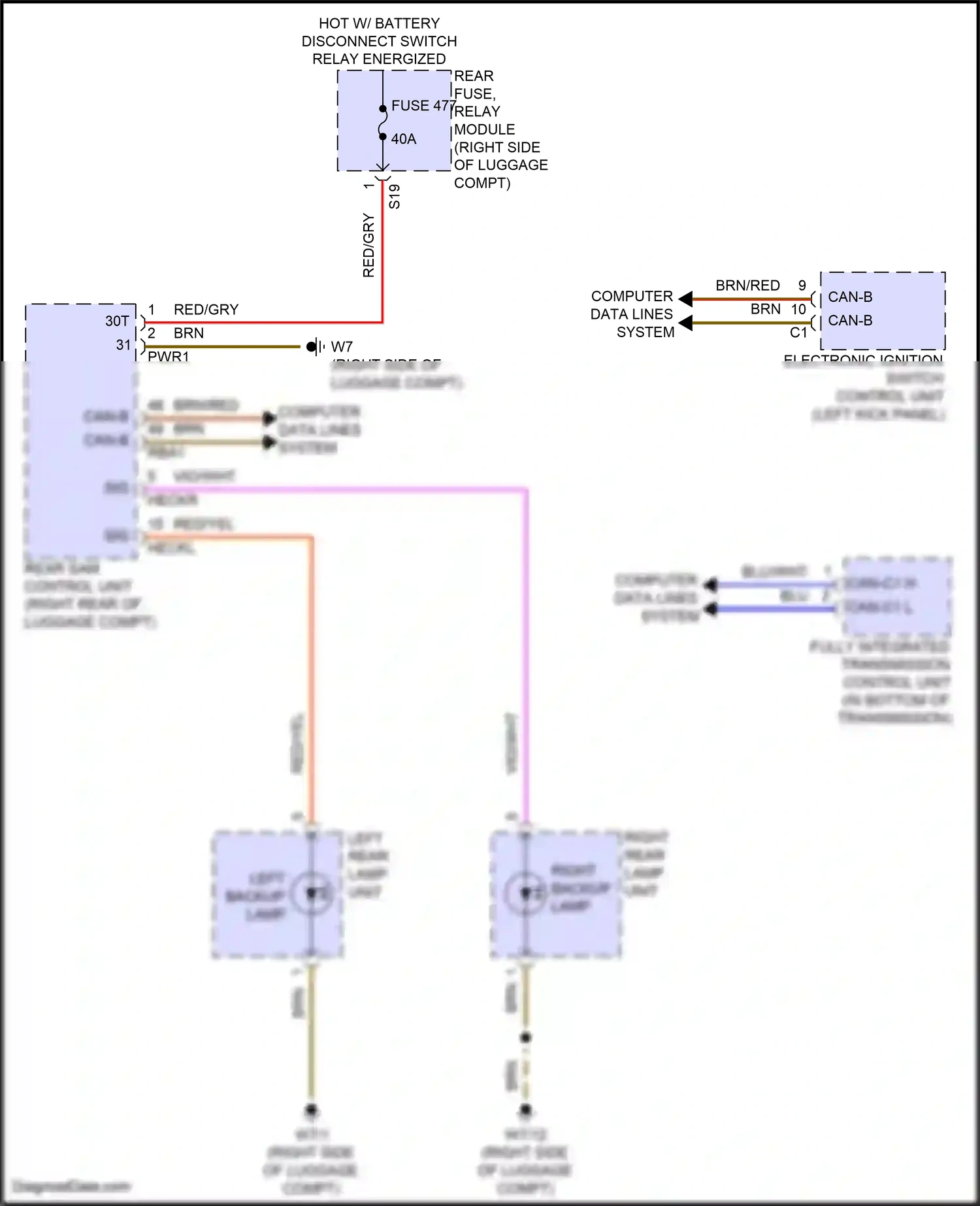 Wiring diagram electronic ignition switch control unit for Mercedes-Benz E-class W214/S214 (2023-2024) (11 of 36)