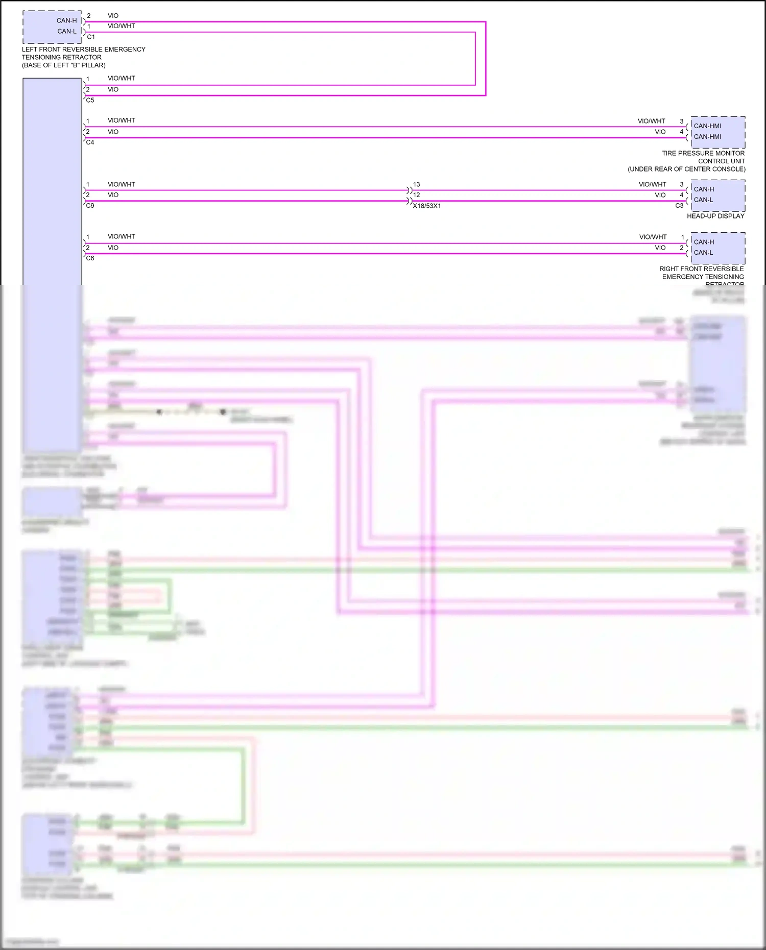 Wiring diagram electronic stability program control unit for Mercedes-Benz E-class W214/S214 (2023-2024) (13 of 36)