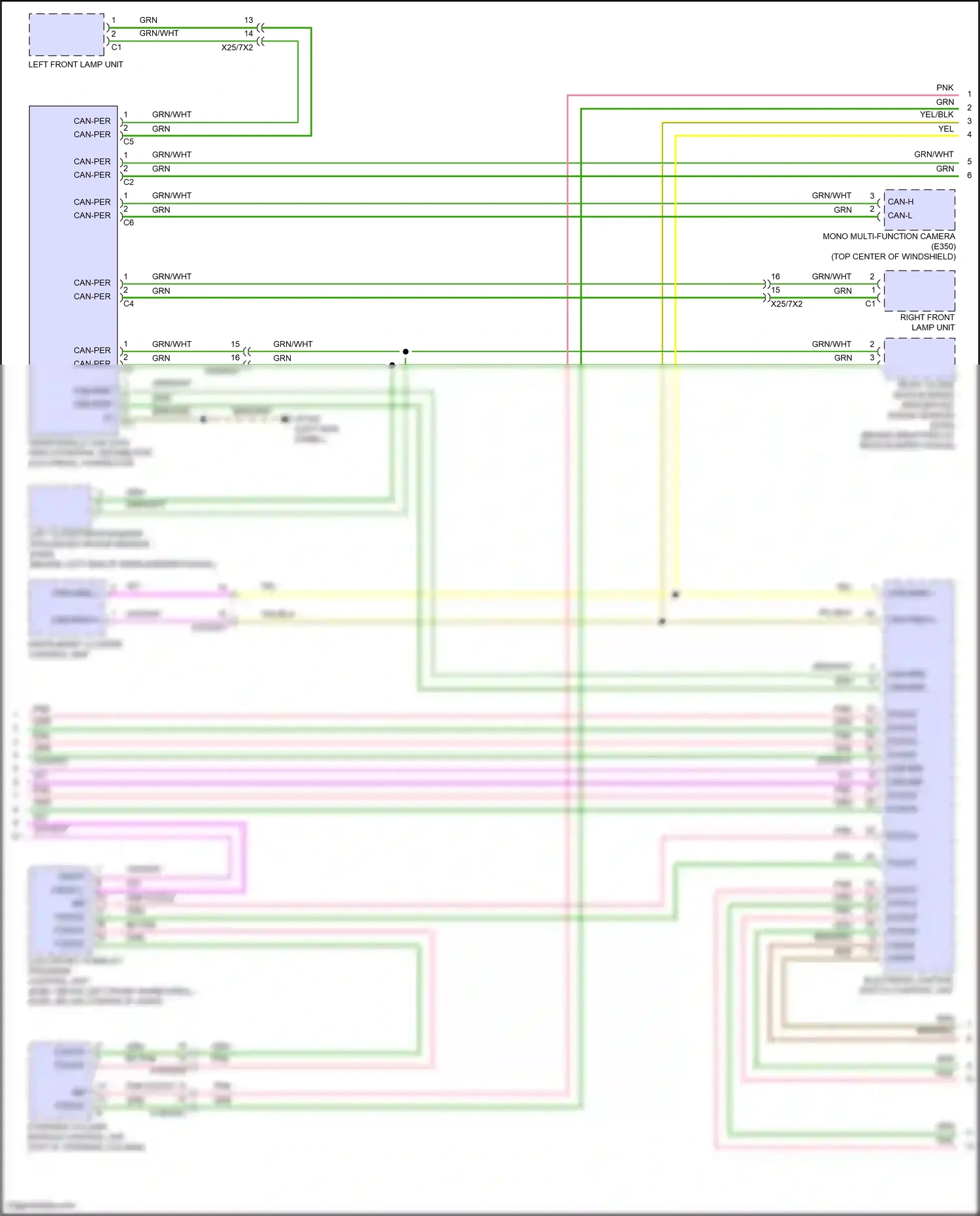 Wiring diagram flex-e bp pnk flex-e bm for Mercedes-Benz E-class W214/S214 (2023-2024) (2 of 11)