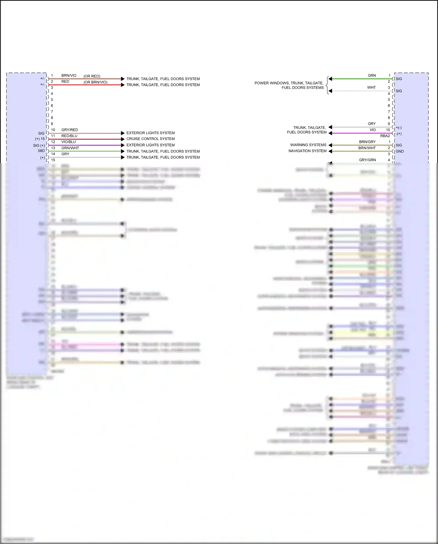 Wiring diagram front sam control module circuit for Mercedes-Benz E-class W214/S214 (2023-2024) (1 of 5)