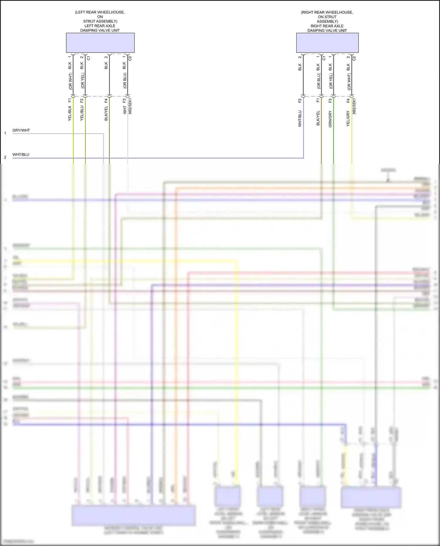 Wiring diagram right front level sensor for Mercedes-Benz E-class W214/S214 (2023-2024) (1 of 1)