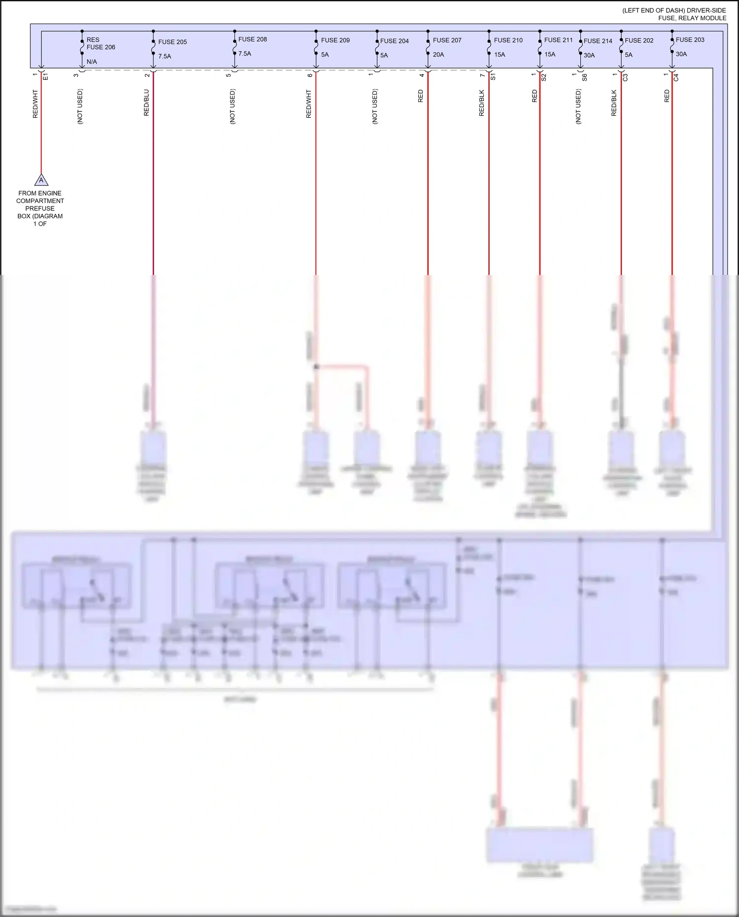 Wiring diagram steering column module control unit for Mercedes-Benz E-class W214/S214 (2023-2024) (30 of 47)