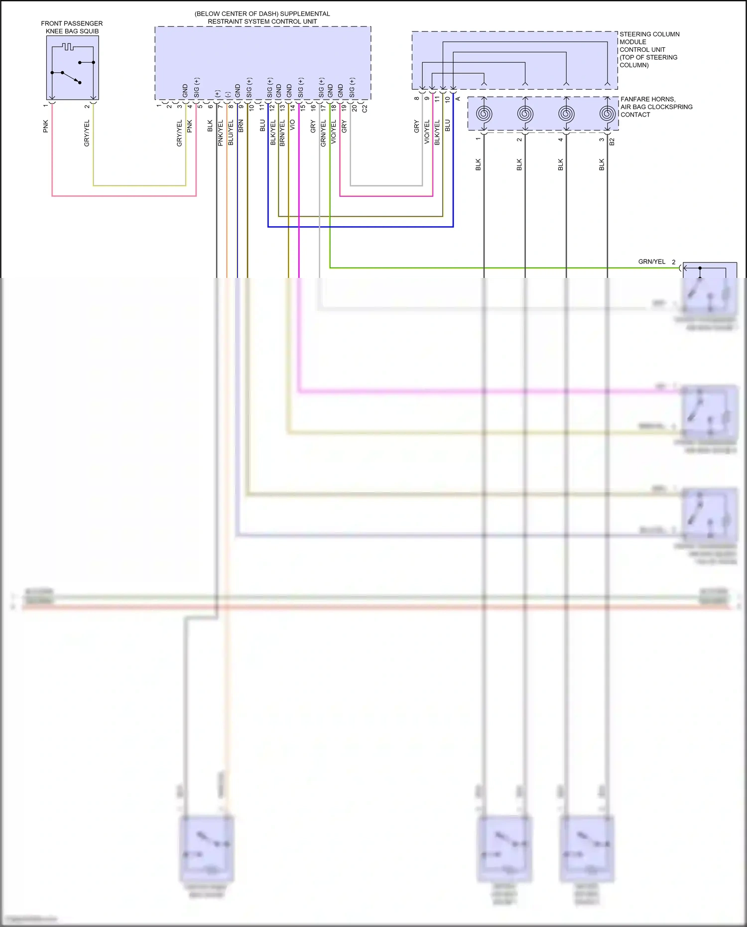 Wiring diagram steering column module control unit for Mercedes-Benz E-class W214/S214 (2023-2024) (19 of 47)