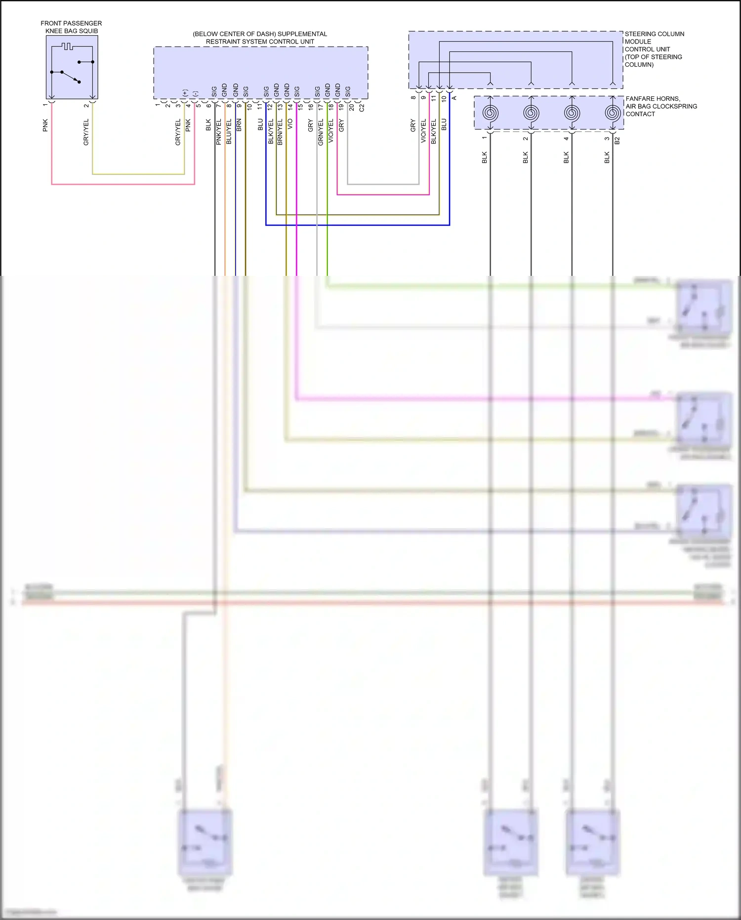 Wiring diagram steering column module control unit for Mercedes-Benz E-class W214/S214 (2023-2024) (37 of 47)