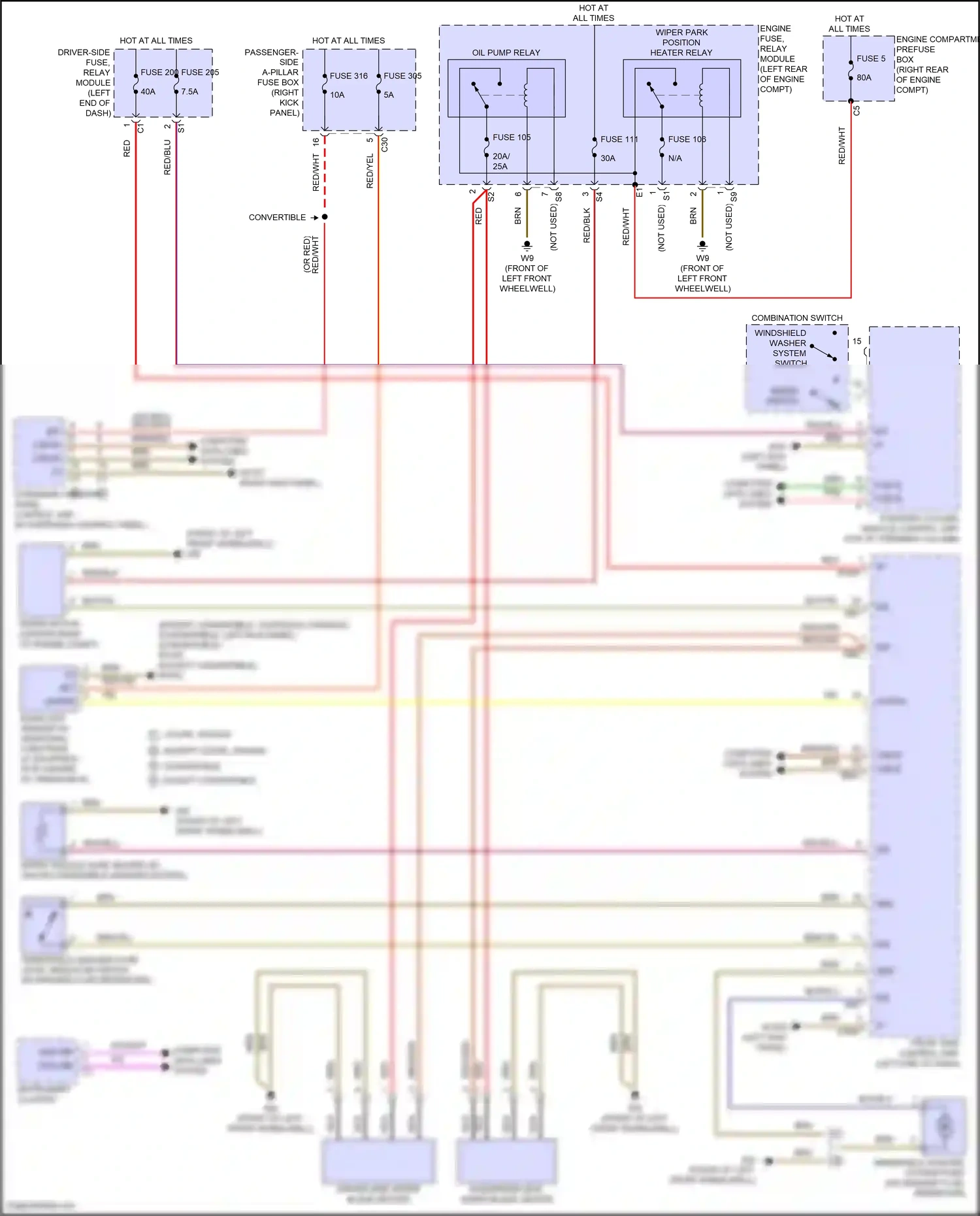 Wiring diagram steering column module control unit for Mercedes-Benz E-class W214/S214 (2023-2024) (20 of 47)