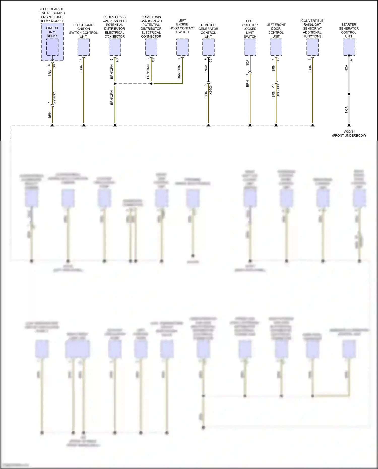 Wiring diagram stereo multi-function camera for Mercedes-Benz E-class W214/S214 (2023-2024) (3 of 15)