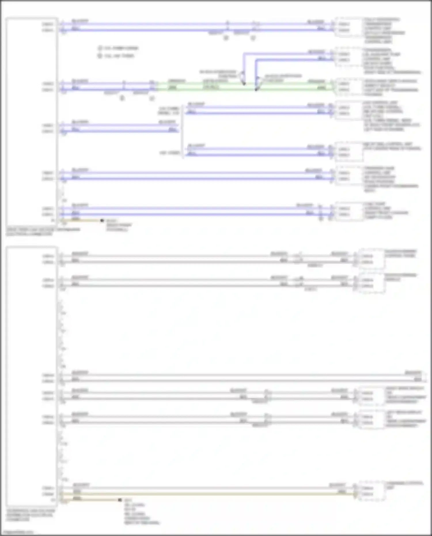 GL-class Mercedes-Benz X166 (2012-2016): High/low bus circuit (1 of 5)