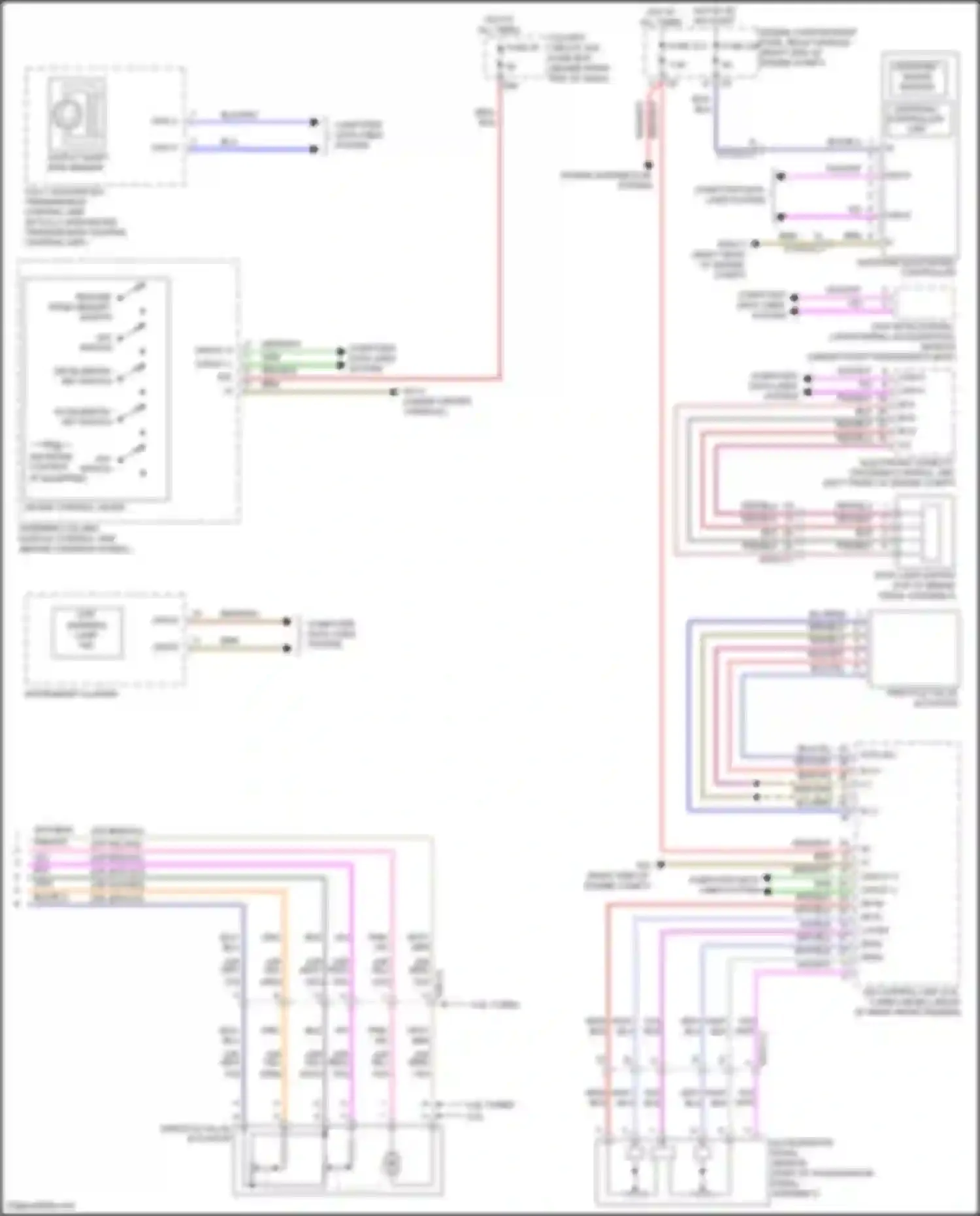 GL-class Mercedes-Benz X166 (2012-2016): Cruise control circuit (2 of 2)