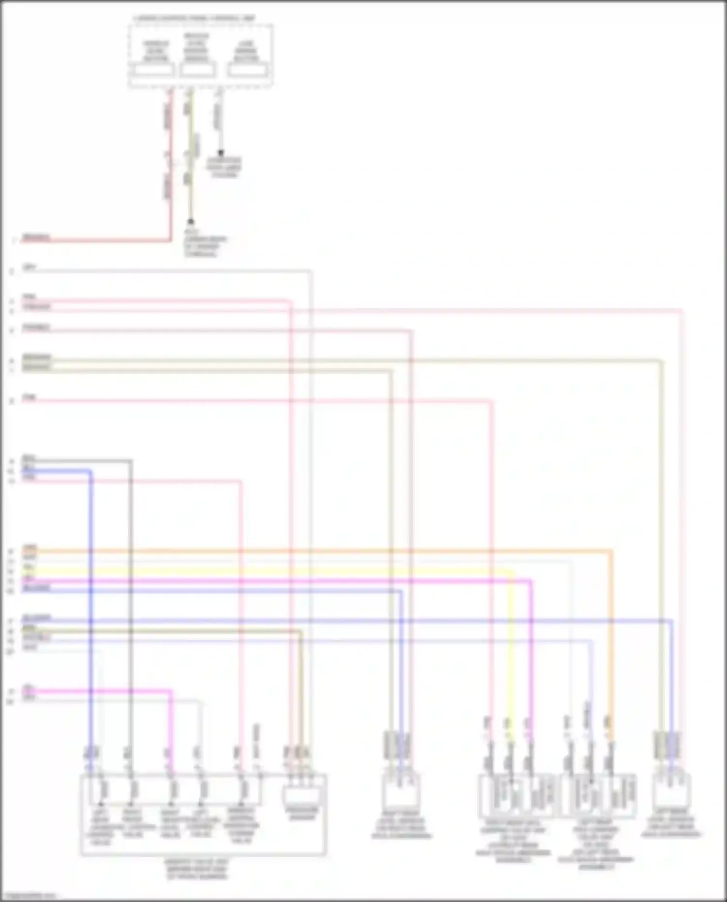 GL-class Mercedes-Benz X166 (2012-2016): Airmatic control circuit (2 of 2)