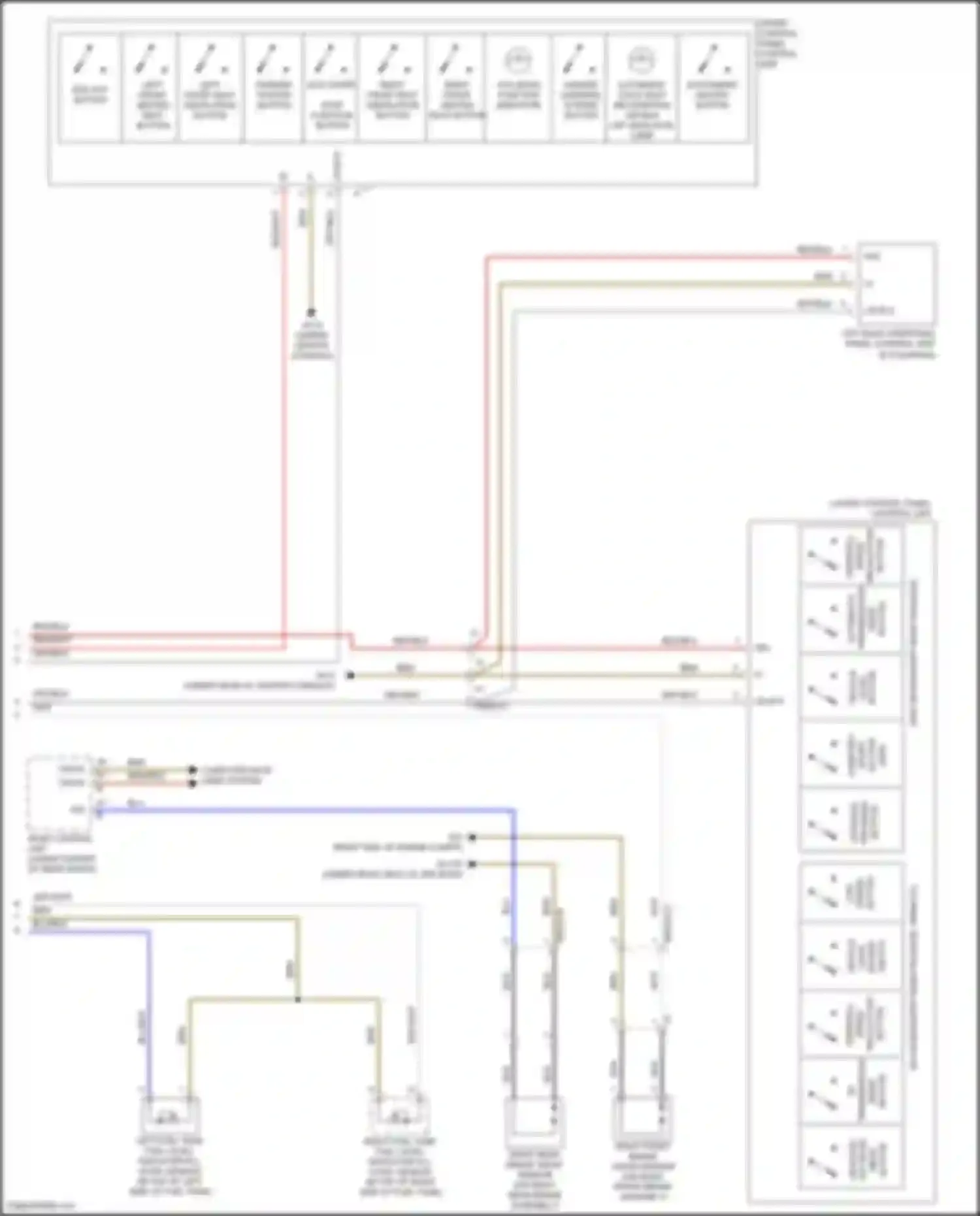 GL-class Mercedes-Benz X166 (2012-2016): Instrument cluster circuit (2 of 2)