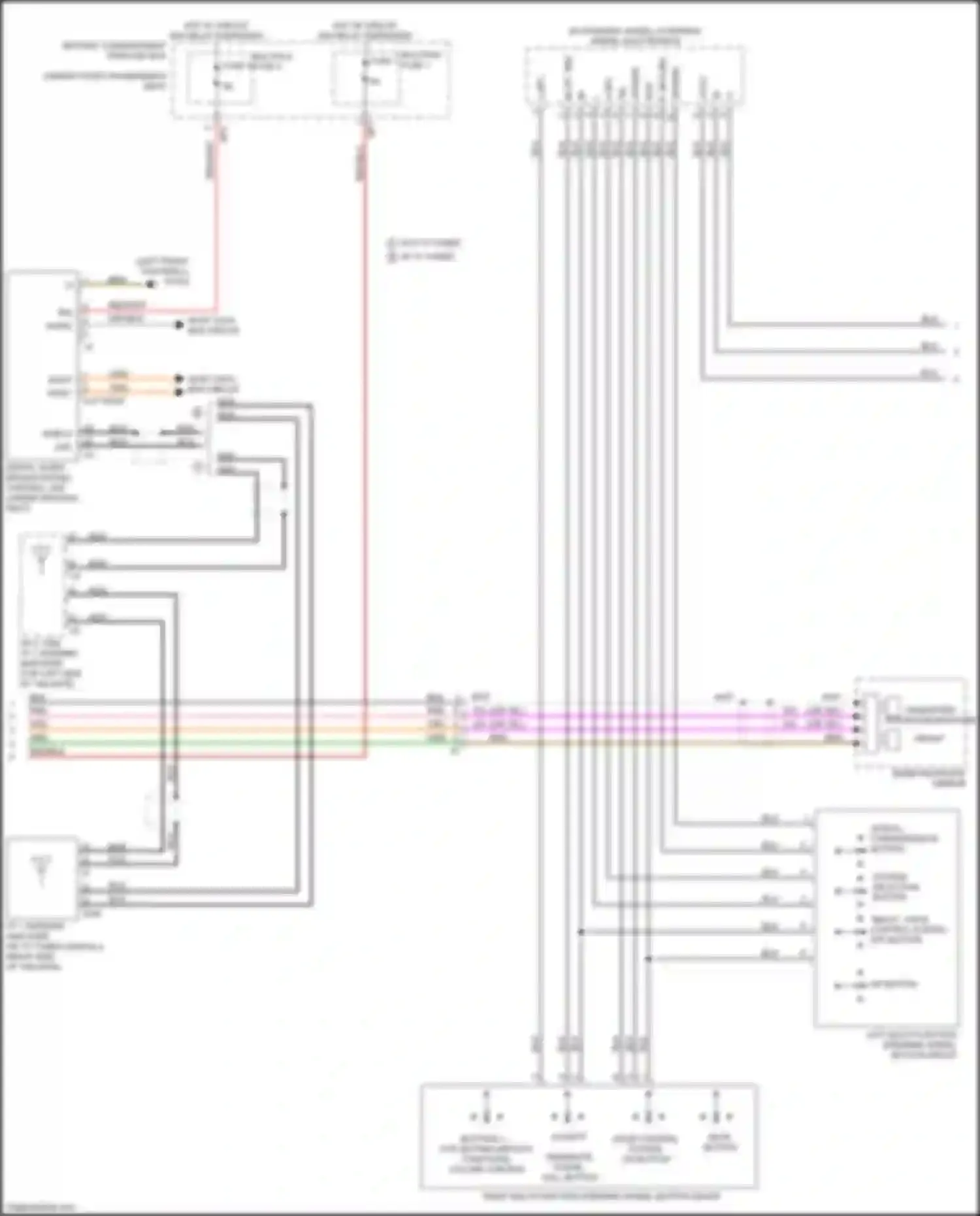 GL-class Mercedes-Benz X166 (2012-2016): Comand actuation circuit (3 of 4)