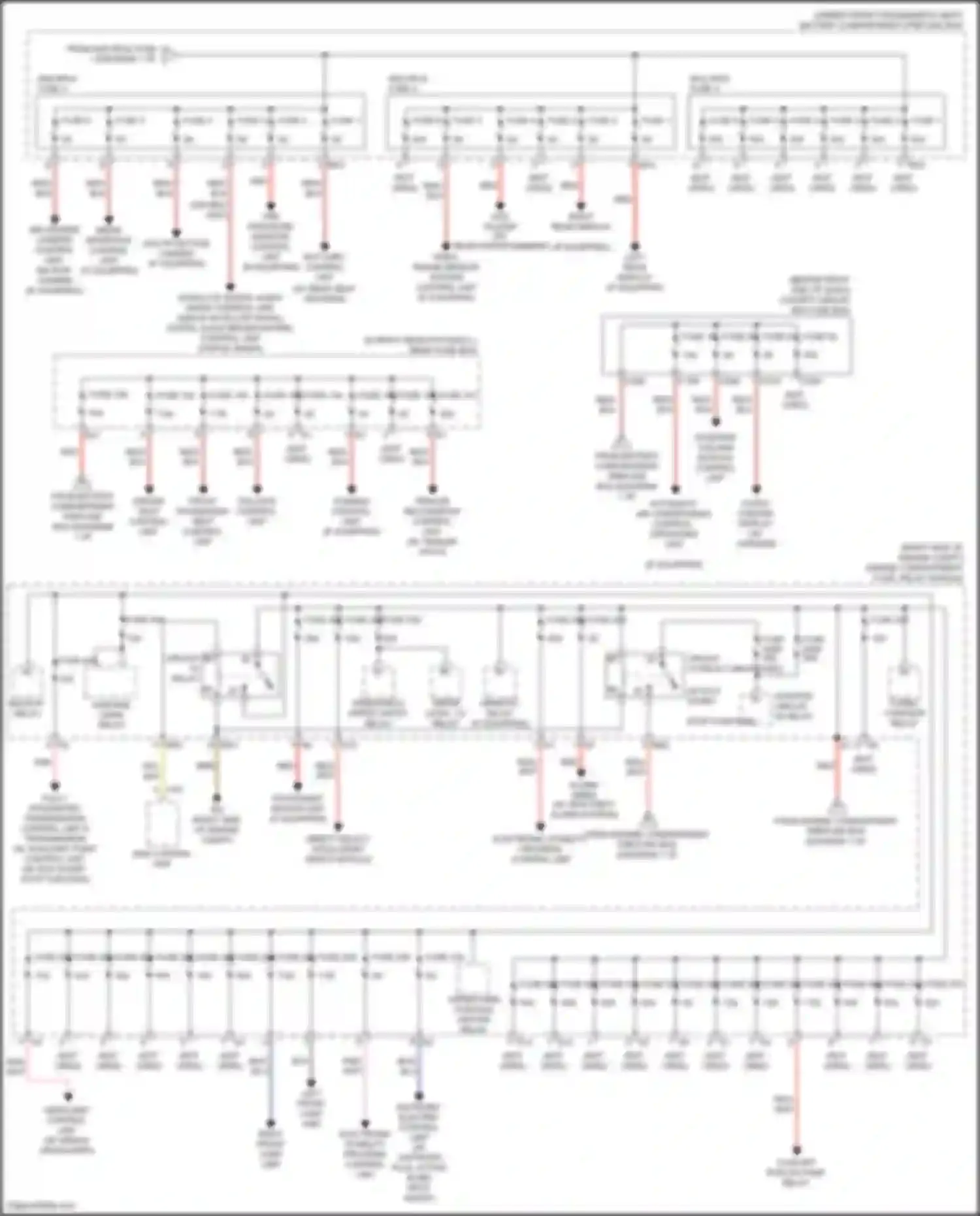 GL-class Mercedes-Benz X166 (2012-2016): Power distribution circuit (3 of 4)