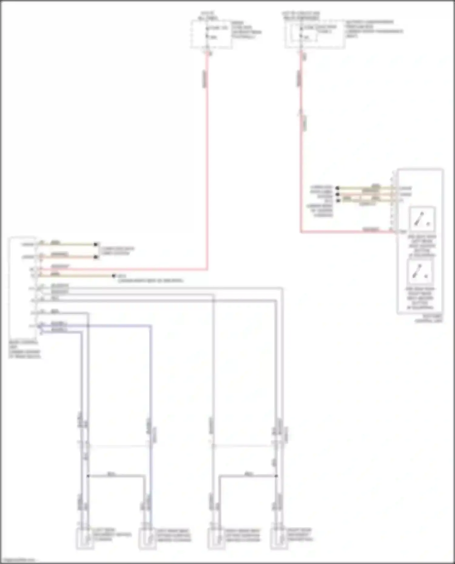 GL-class Mercedes-Benz X166 (2012-2016): Rear heated seats circuit