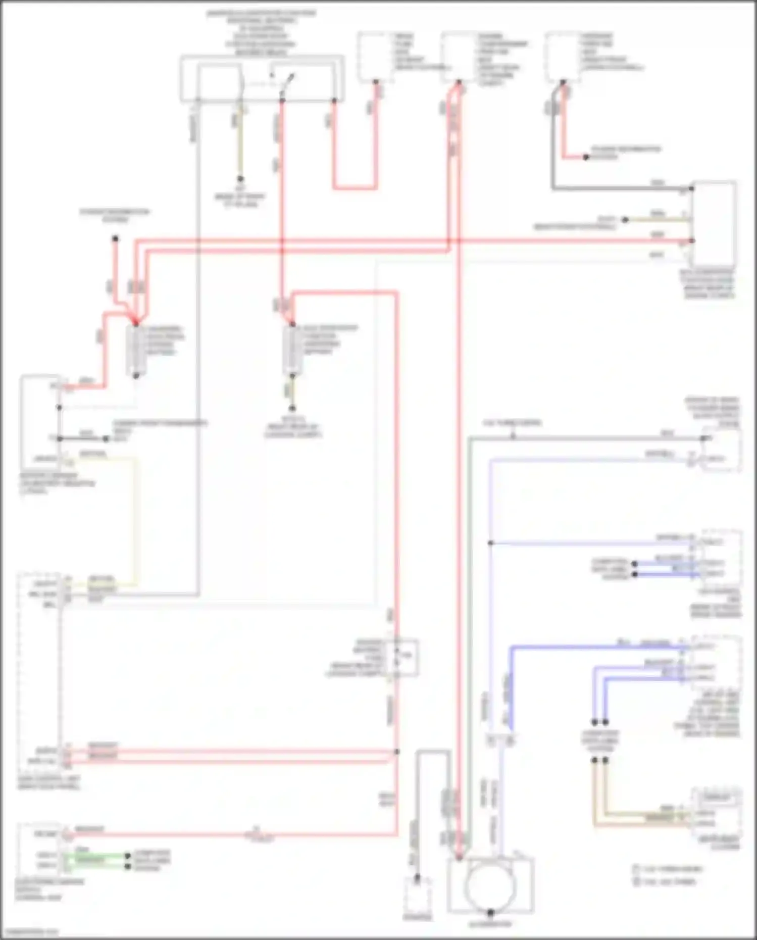 GL-class Mercedes-Benz X166 (2012-2016): Charging circuit