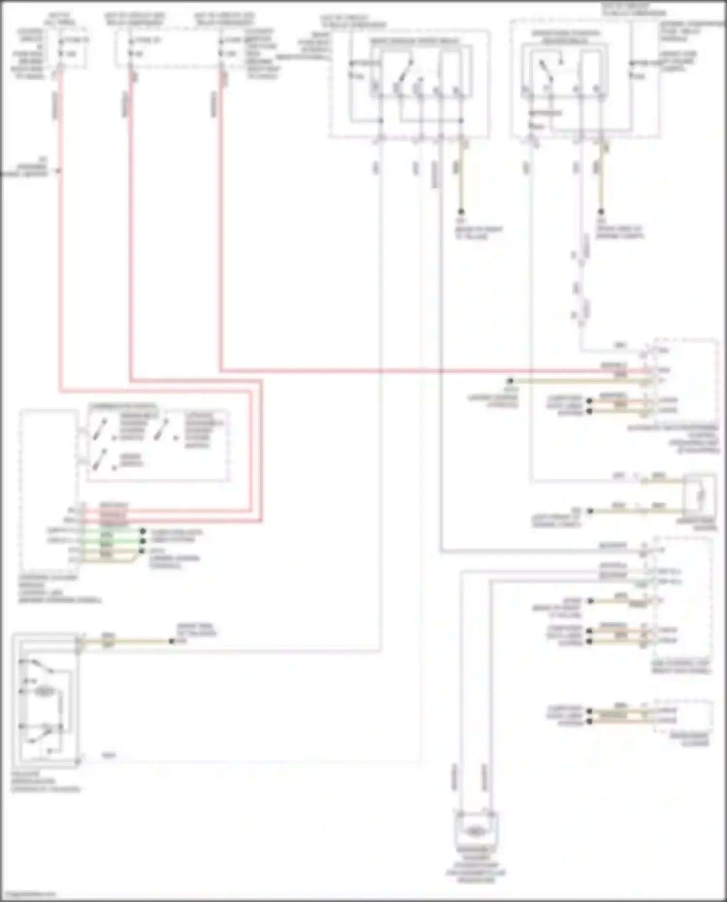 GL-class Mercedes-Benz X166 (2012-2016): Rear wiper/washer circuit