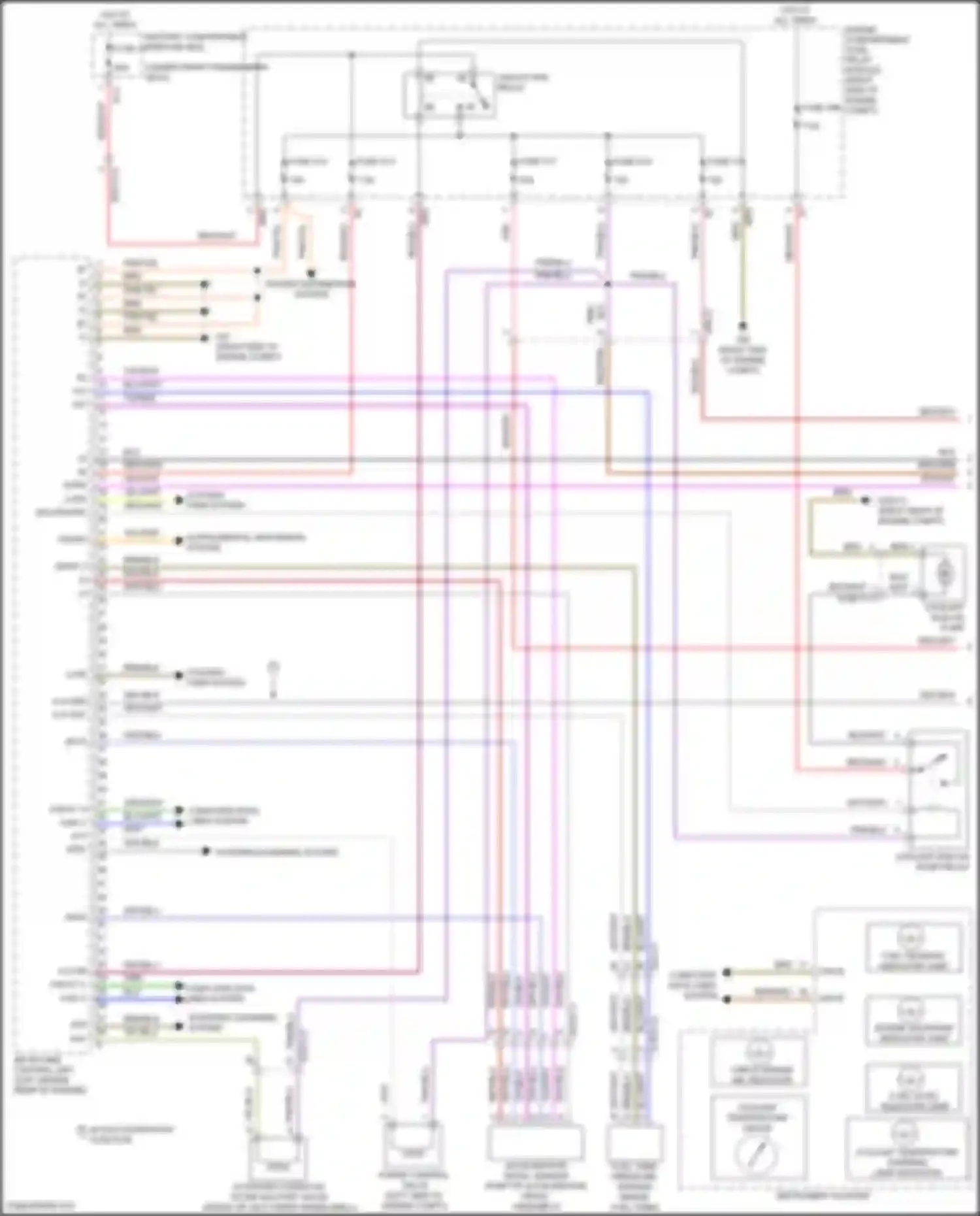 Wiring diagram accelerator pedal sensor for Mercedes-Benz GL-class X166 (2012-2016) (4 of 4)