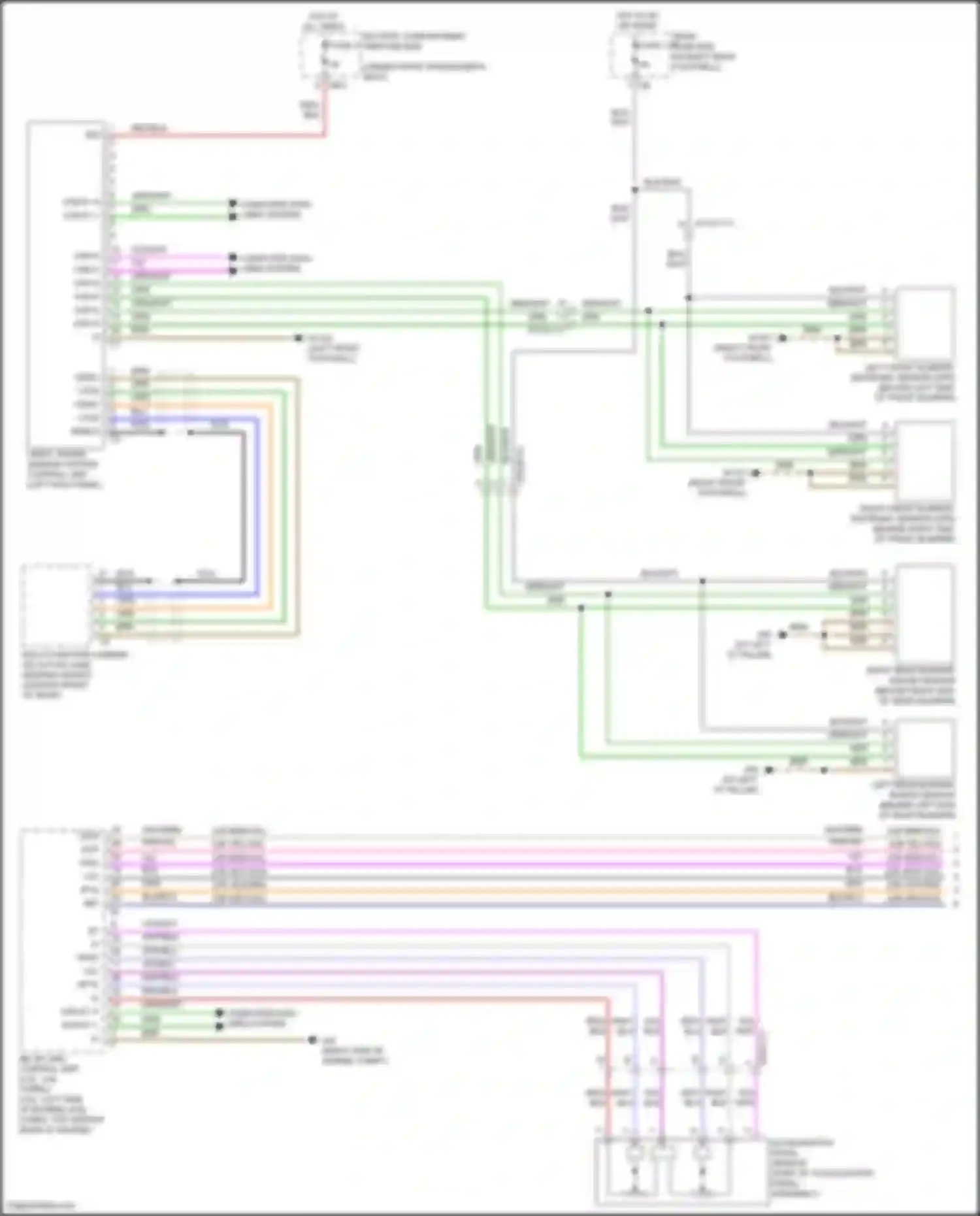 Wiring diagram battery compartment prefuse box for Mercedes-Benz GL-class X166 (2012-2016) (11 of 57)