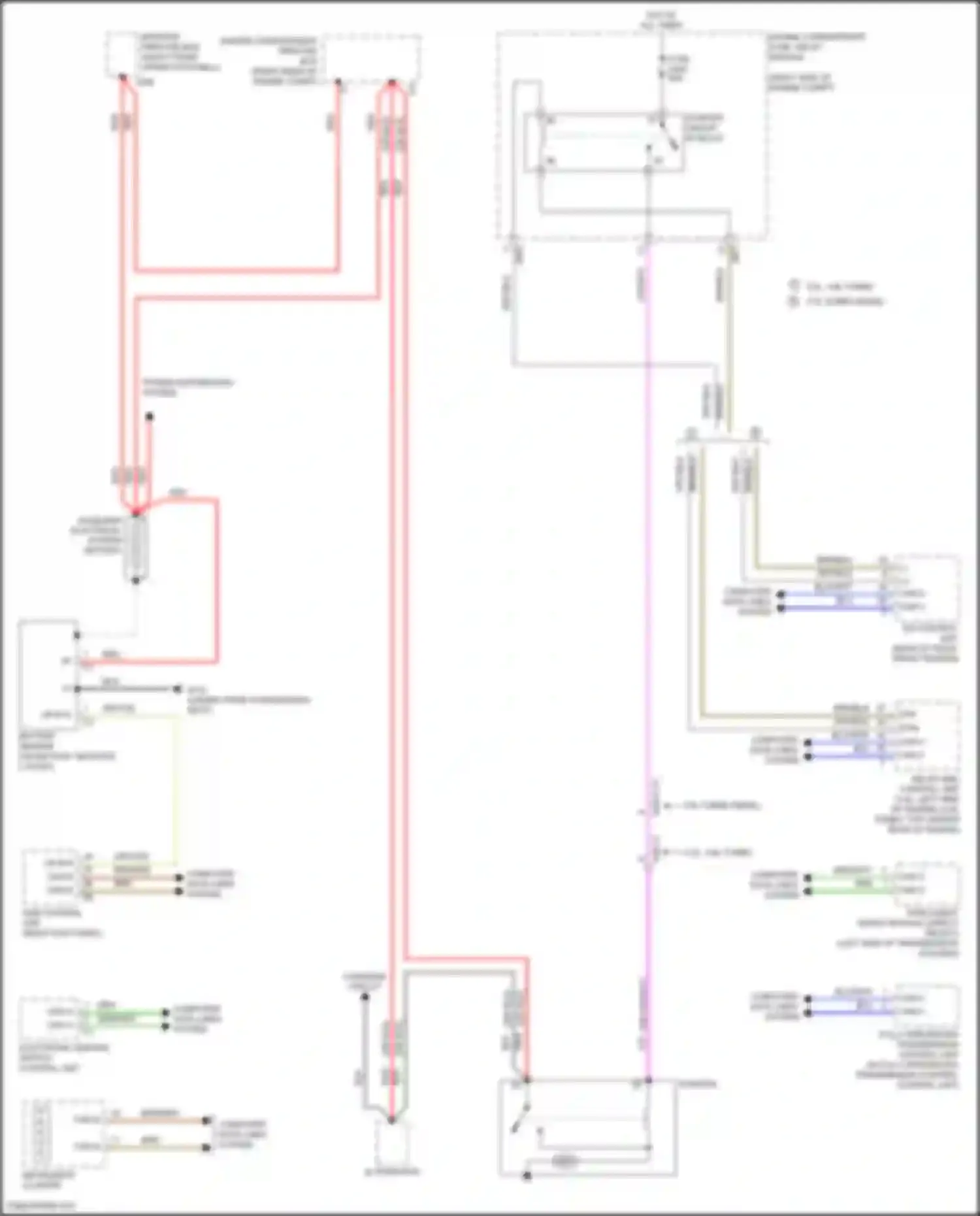 Wiring diagram charging circuit for Mercedes-Benz GL-class X166 (2012-2016) (1 of 1)