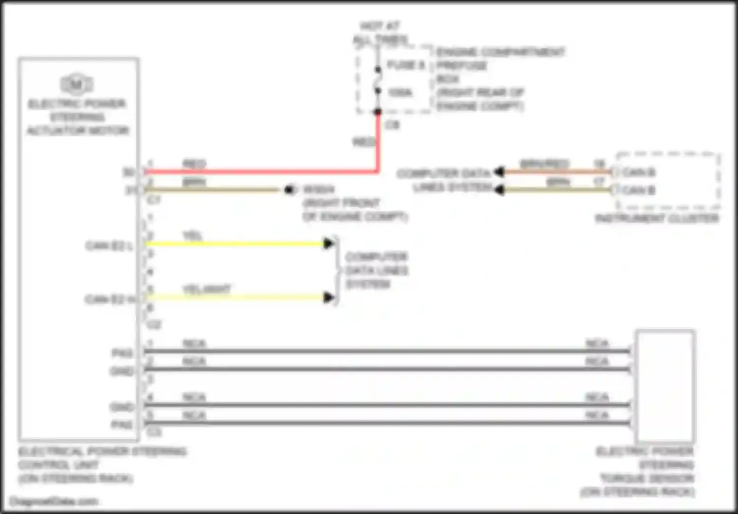 Wiring diagram computer data lines system for Mercedes-Benz GL-class X166 (2012-2016) (42 of 100)