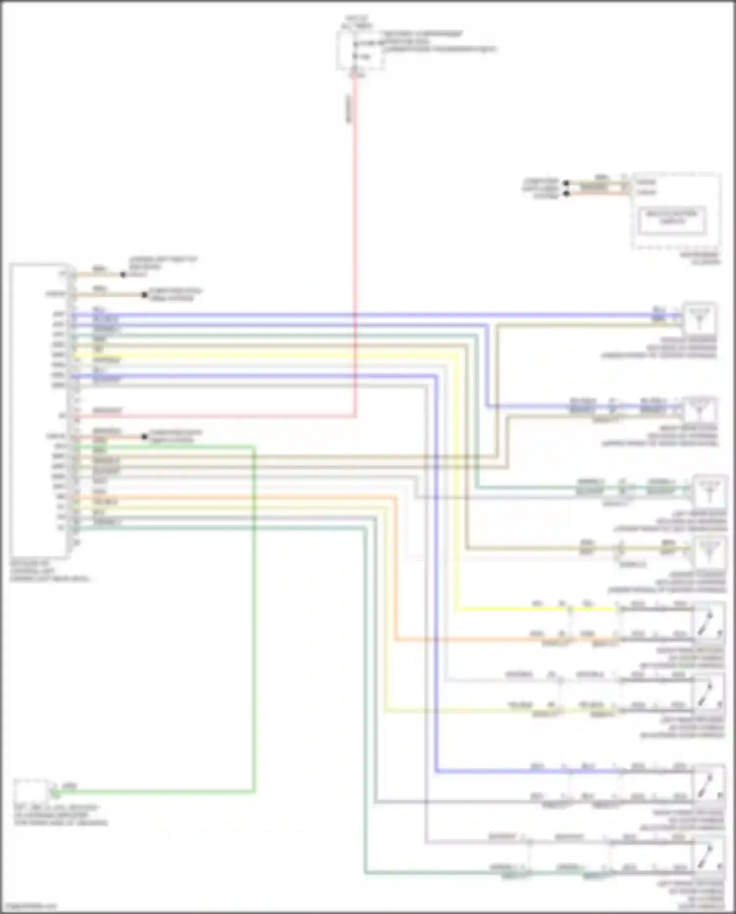 Wiring diagram computer data lines system for Mercedes-Benz GL-class X166 (2012-2016) (39 of 100)