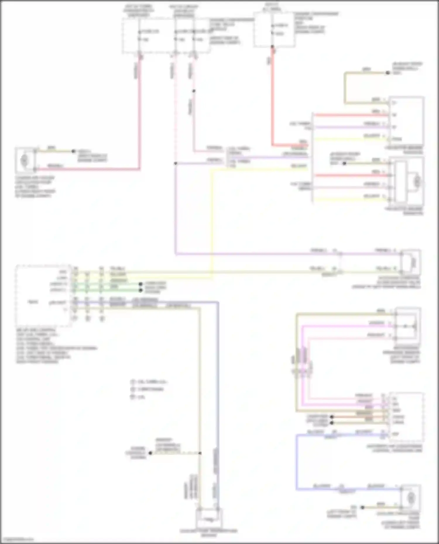 Wiring diagram coolant pump temperature sensor for Mercedes-Benz GL-class X166 (2012-2016) (1 of 1)