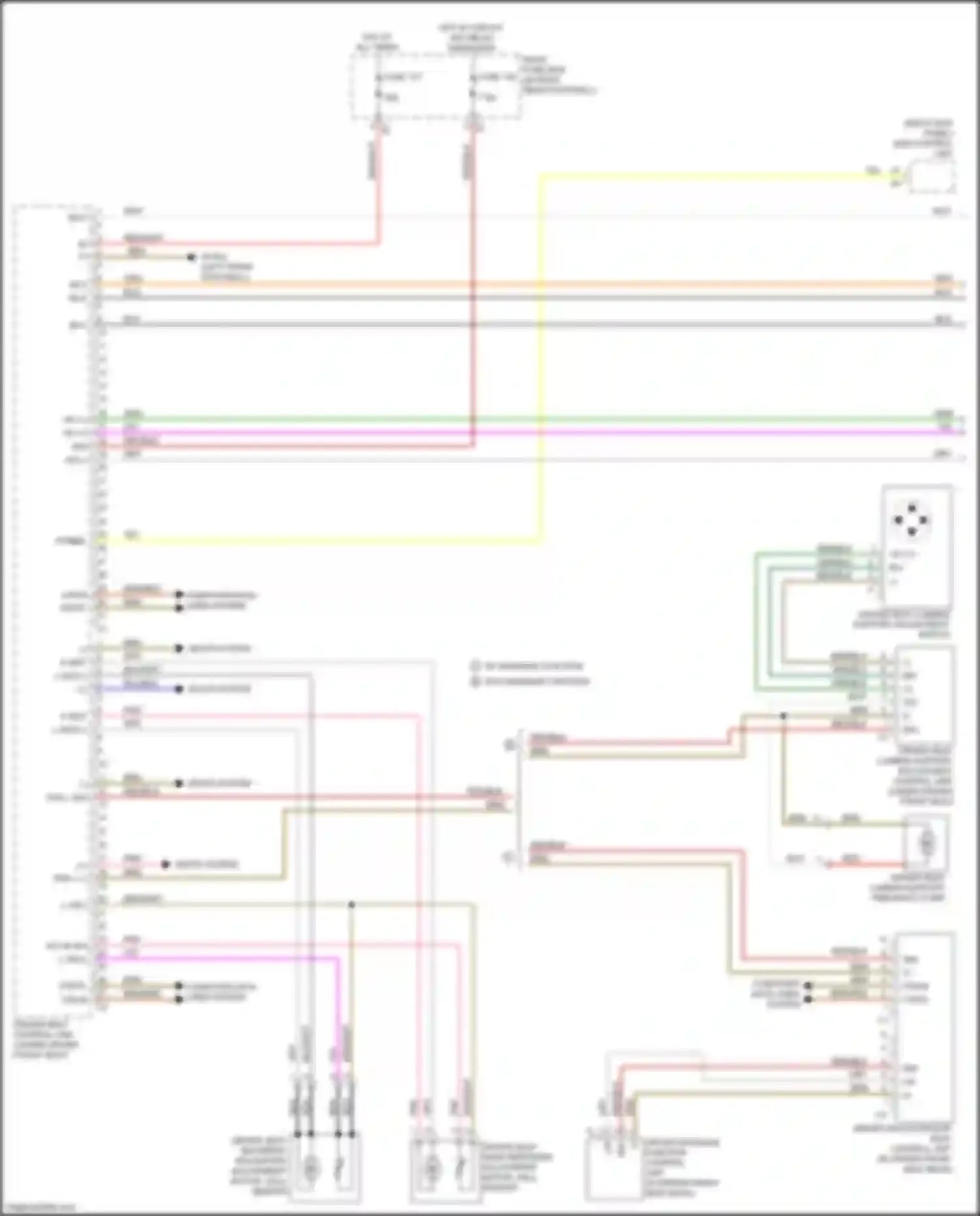 Wiring diagram driver seat lumbar support adjustment control unit for Mercedes-Benz GL-class X166 (2012-2016) (1 of 1)
