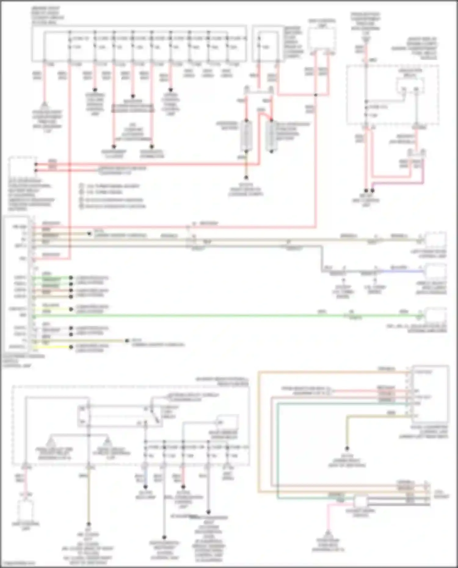 Wiring diagram electronic ignition switch control unit for Mercedes-Benz GL-class X166 (2012-2016) (8 of 9)