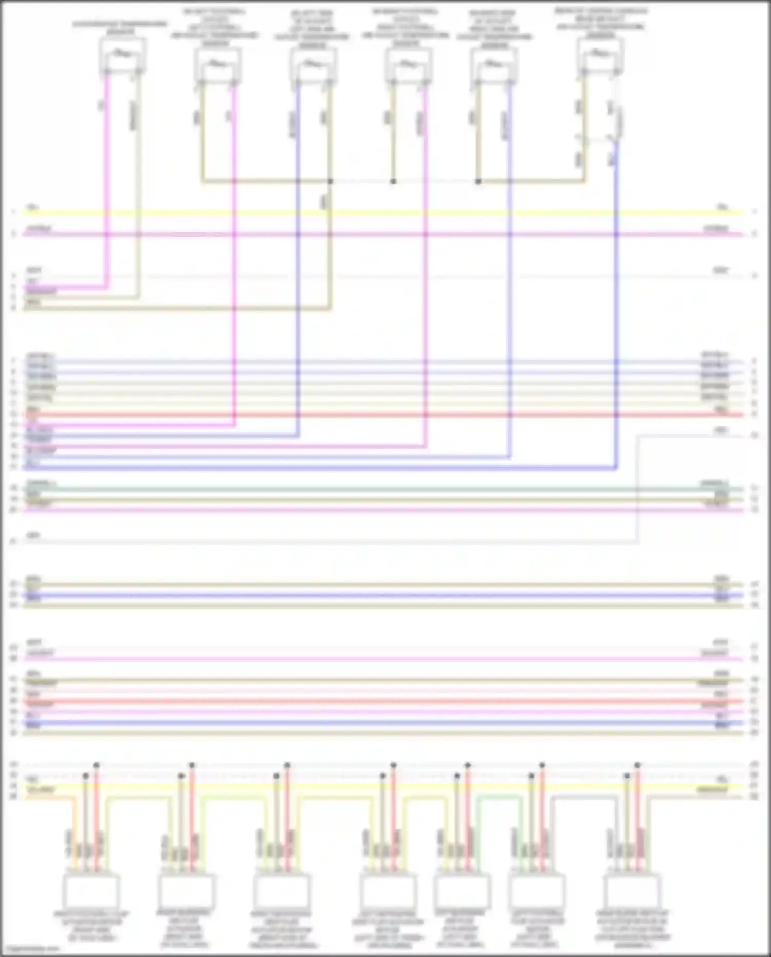 Wiring diagram evaporator temperature sensor for Mercedes-Benz GL-class X166 (2012-2016) (2 of 2)