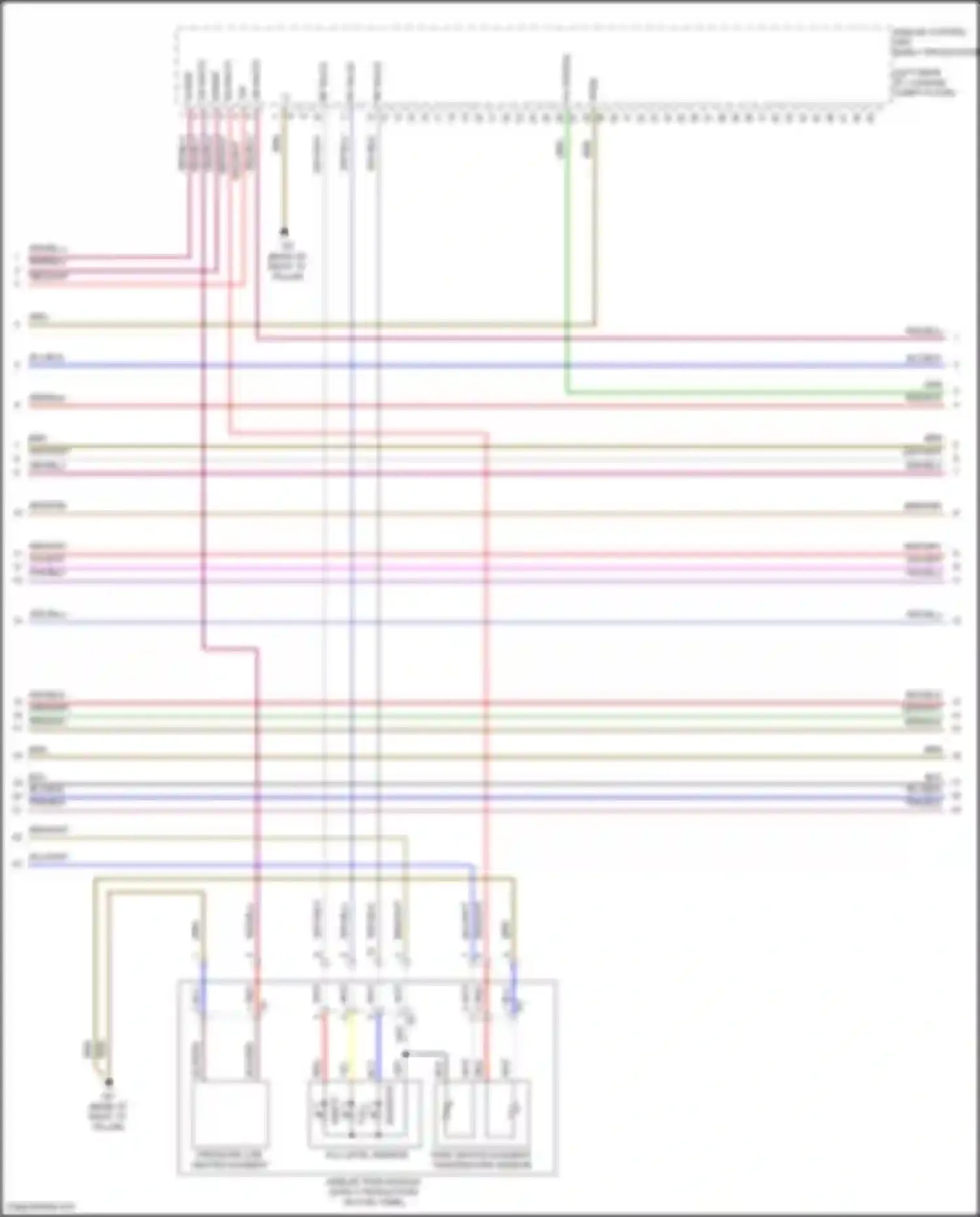 Wiring diagram fill level sensor for Mercedes-Benz GL-class X166 (2012-2016) (1 of 1)