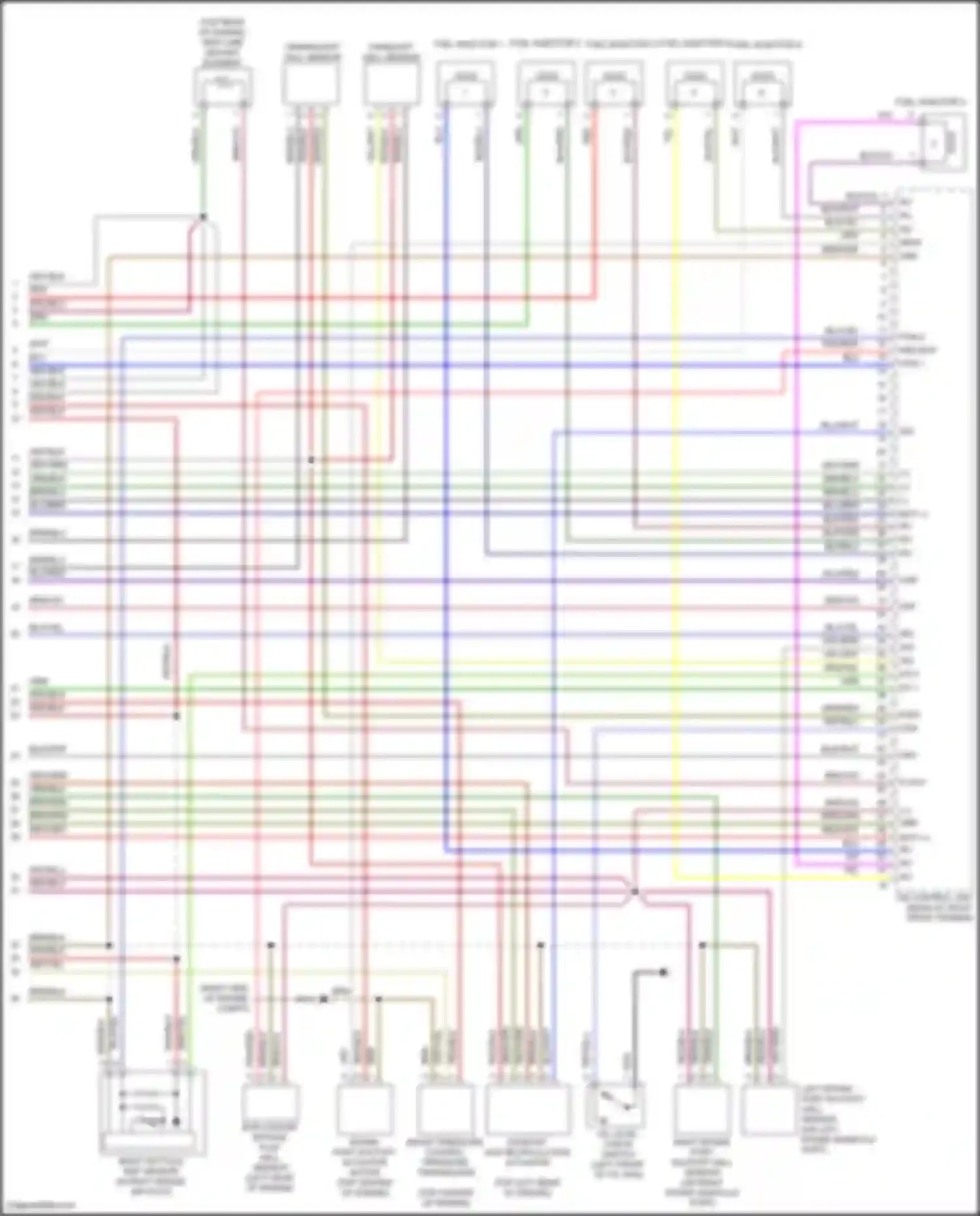 Wiring diagram intake port shutoff actuator motor for Mercedes-Benz GL-class X166 (2012-2016) (2 of 2)