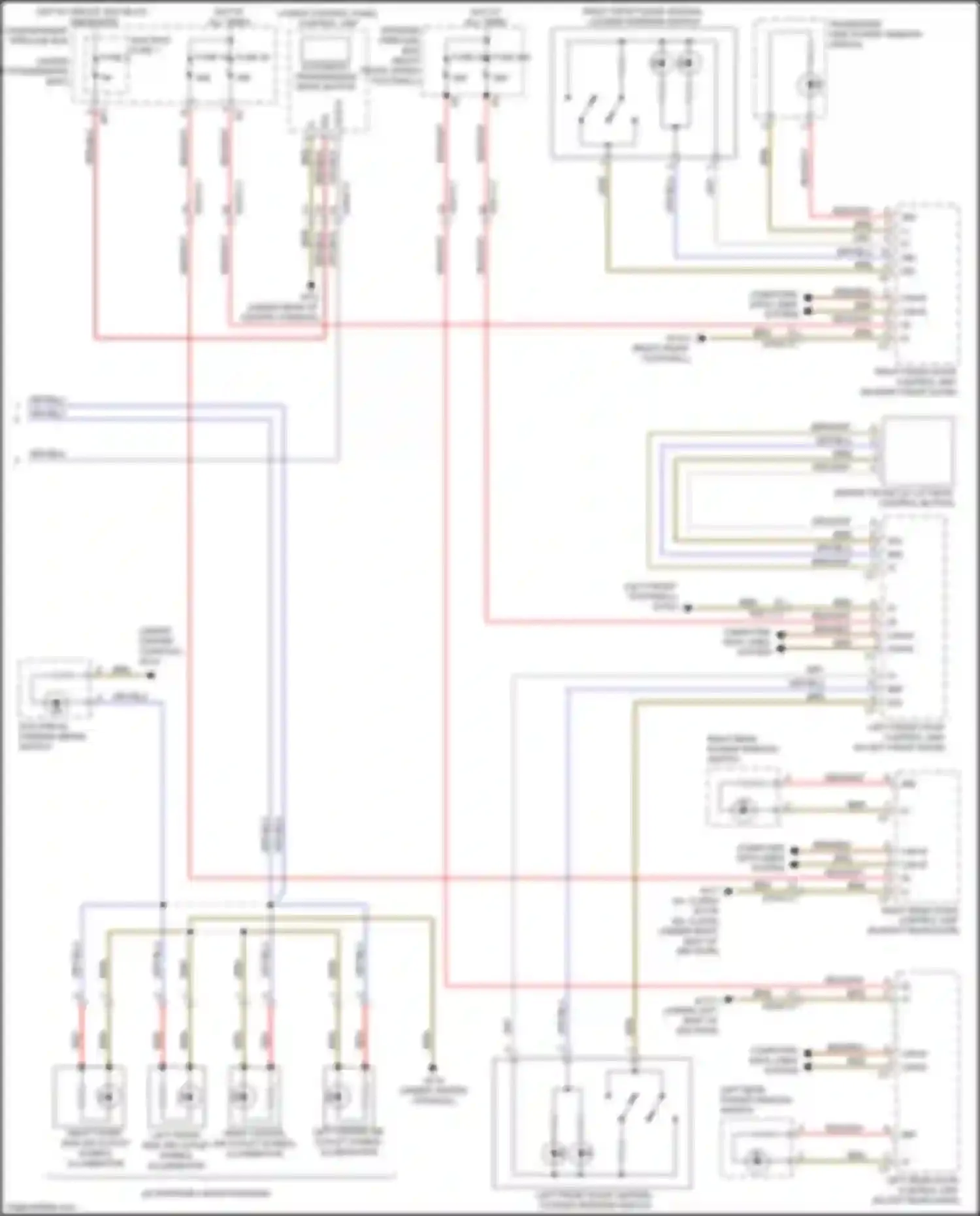 Wiring diagram left front side air outlet symbol illumination for Mercedes-Benz GL-class X166 (2012-2016) (3 of 3)