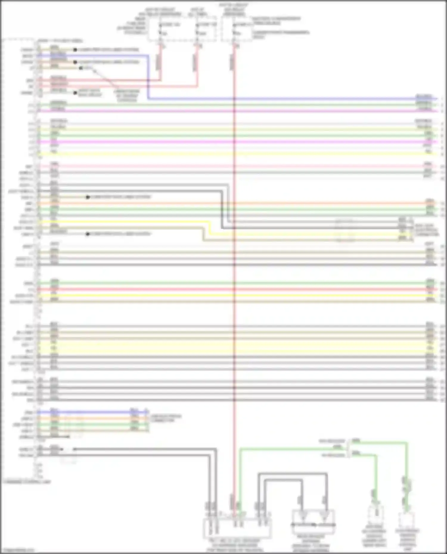 Wiring diagram most data bus circuit for Mercedes-Benz GL-class X166 (2012-2016) (1 of 10)